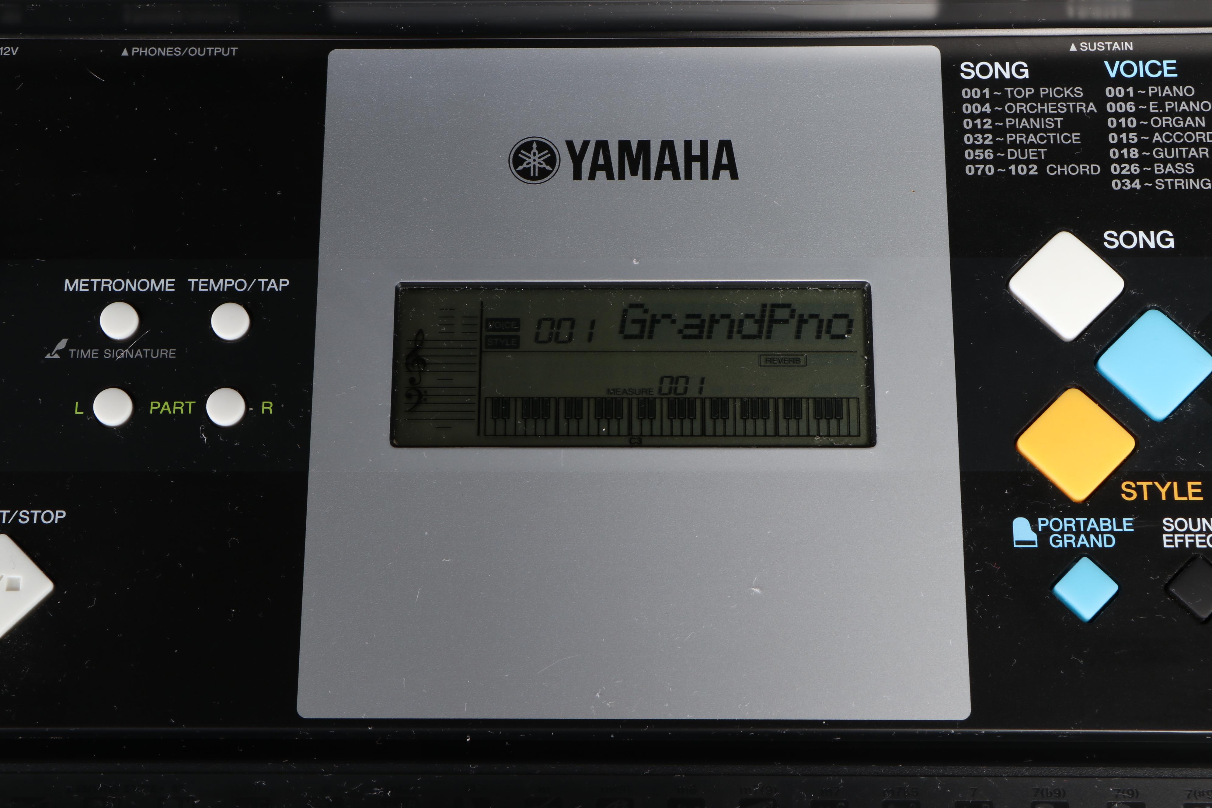 Yamaha PSR E223 Keyboard with Stand and Carrying Case, Contemporary