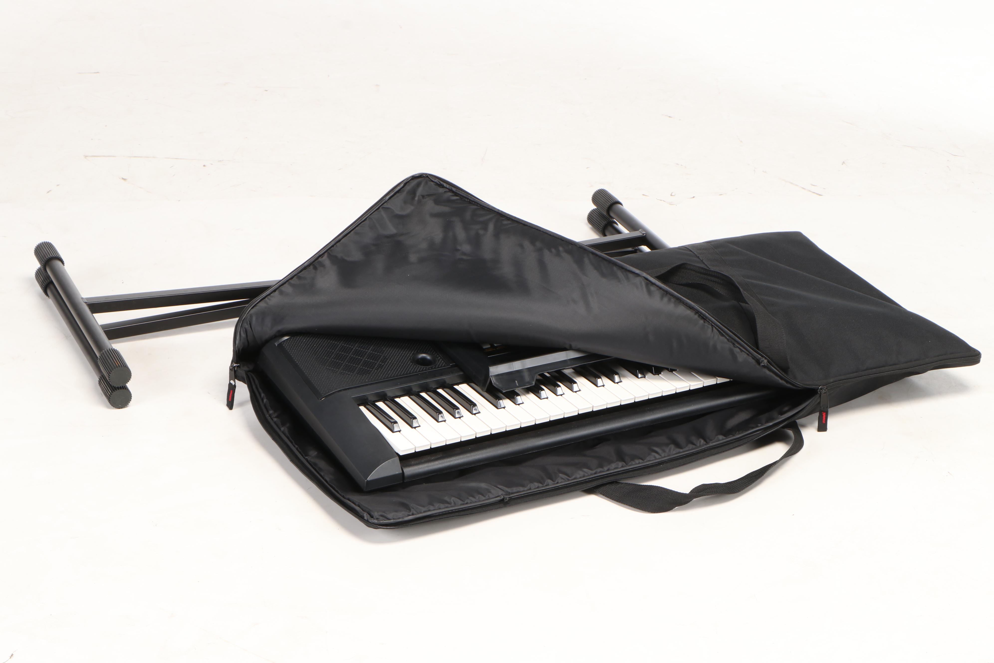 Yamaha PSR E223 Keyboard with Stand and Carrying Case, Contemporary
