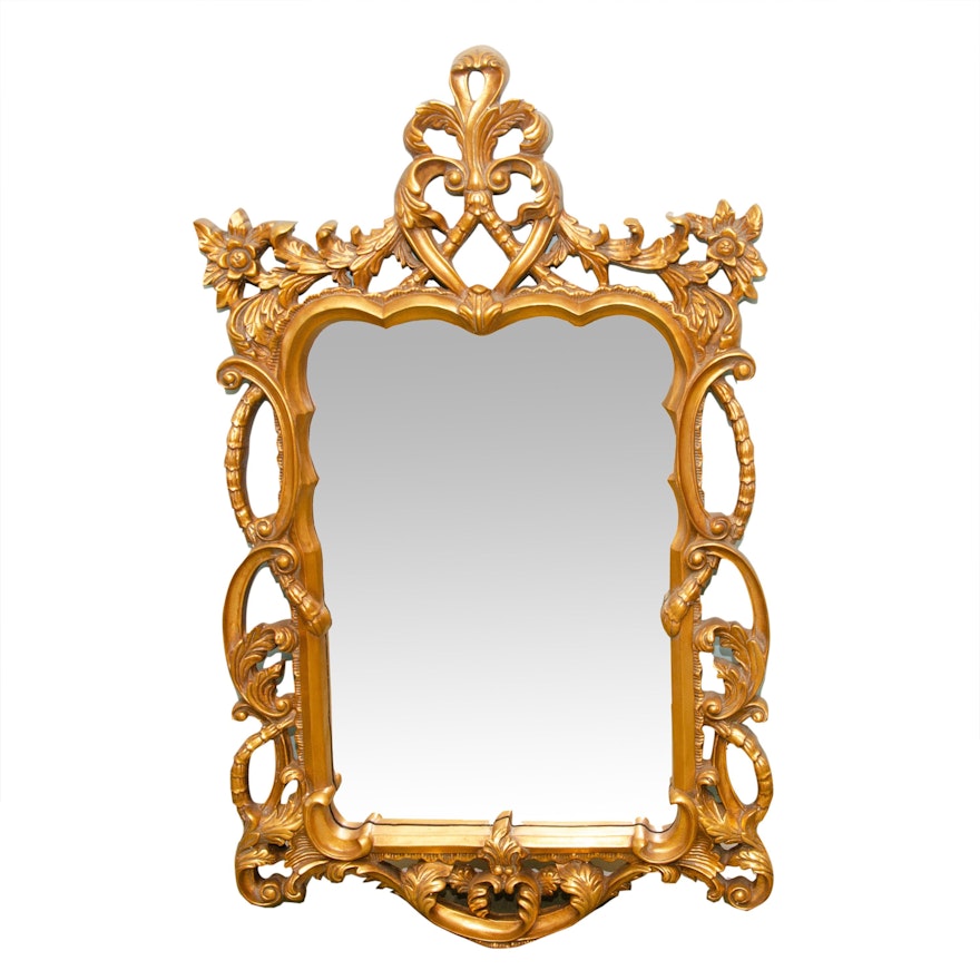 Rococo Revival Style Gilt Wall Mirror