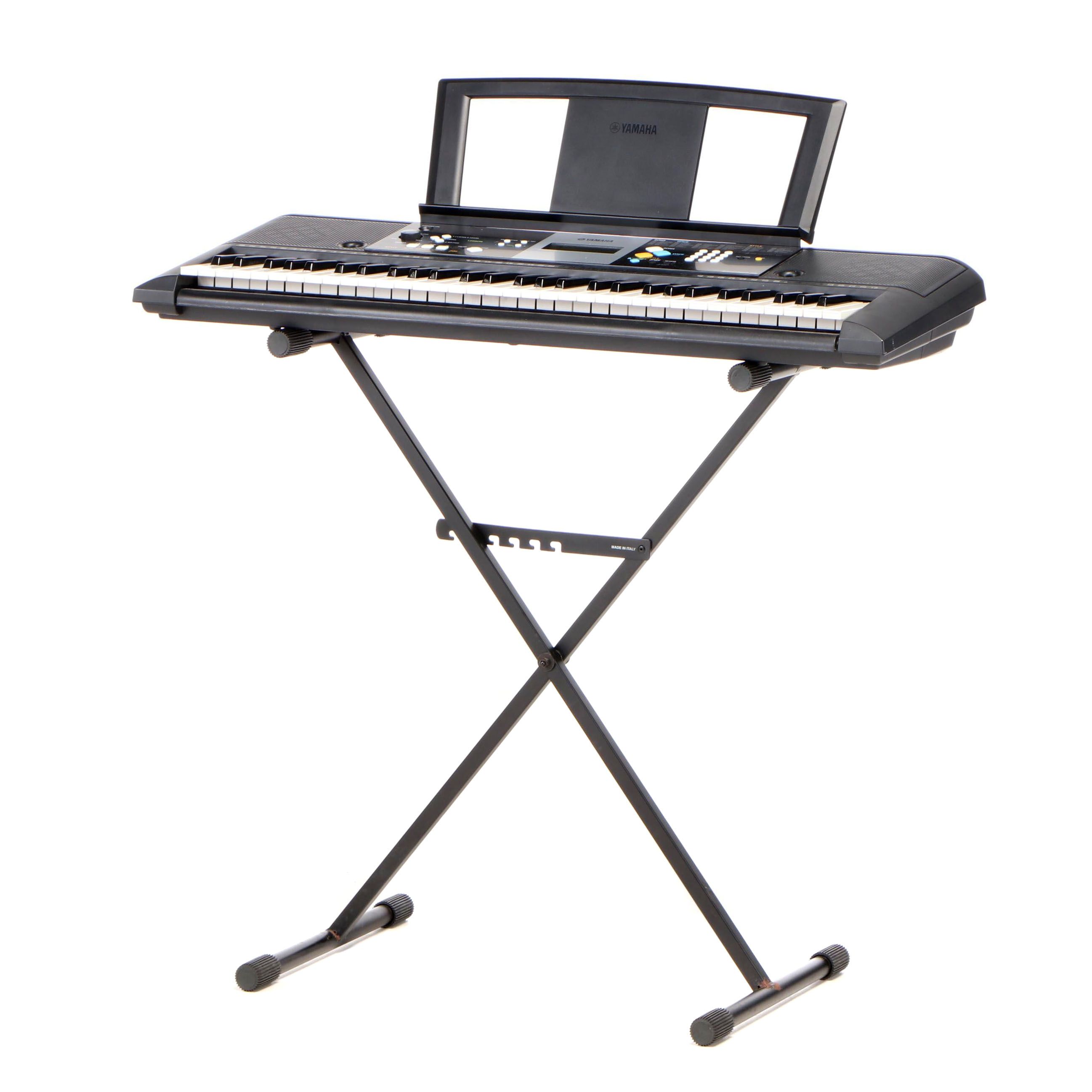Yamaha PSR E223 Keyboard with Stand and Carrying Case, Contemporary