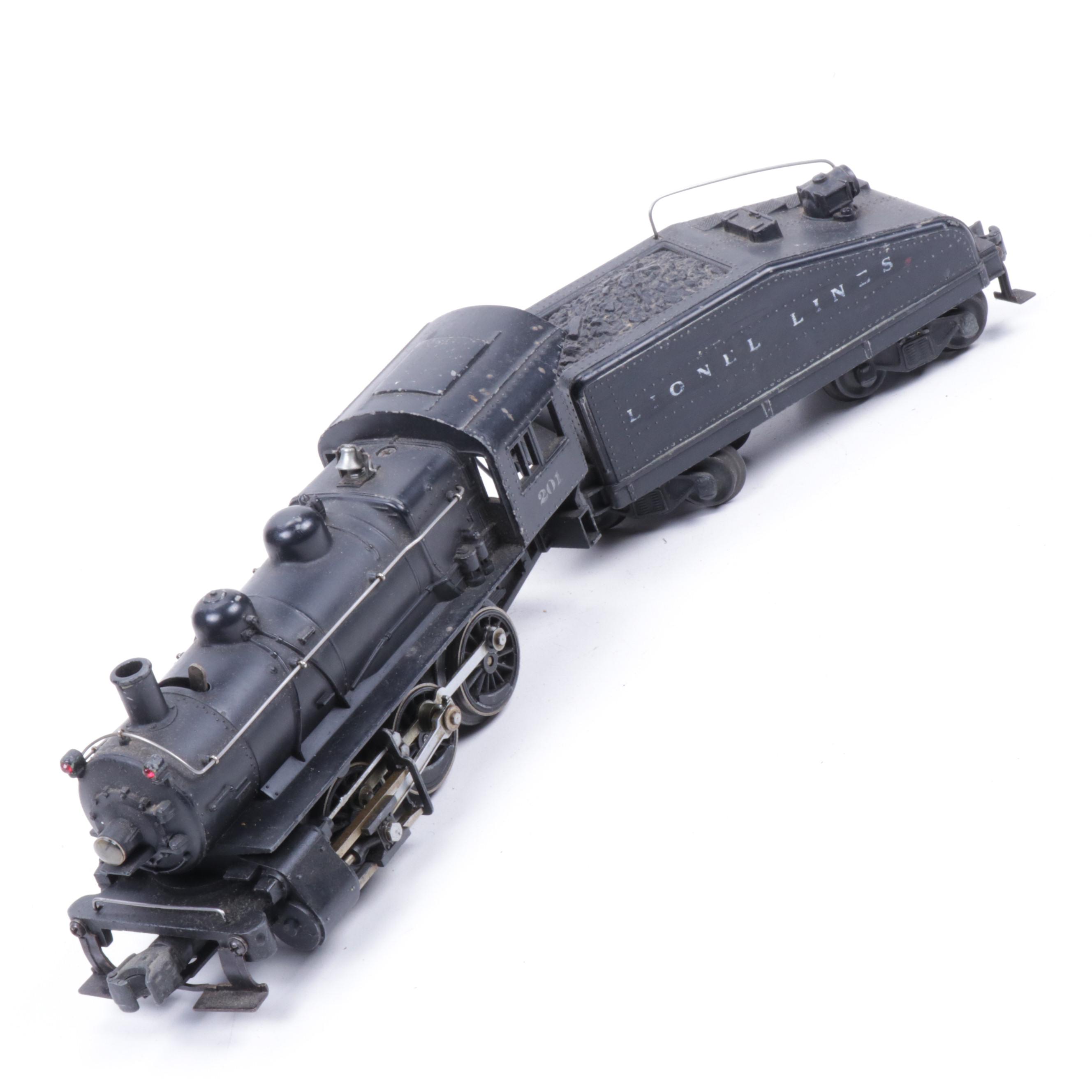 Lionel O Scale 201 Steam Locomotive Switcher and 2201T Tender