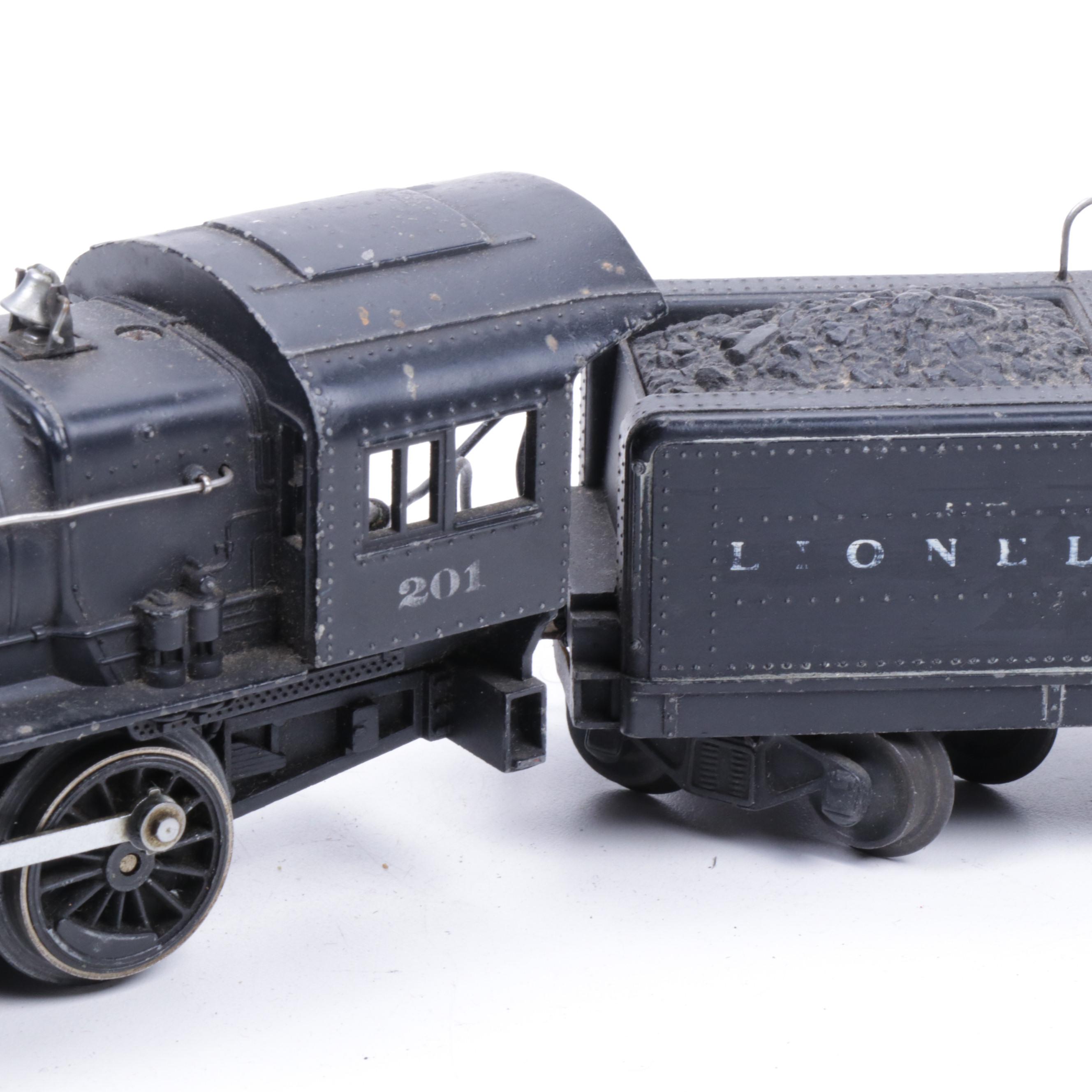 Lionel O Scale 201 Steam Locomotive Switcher and 2201T Tender