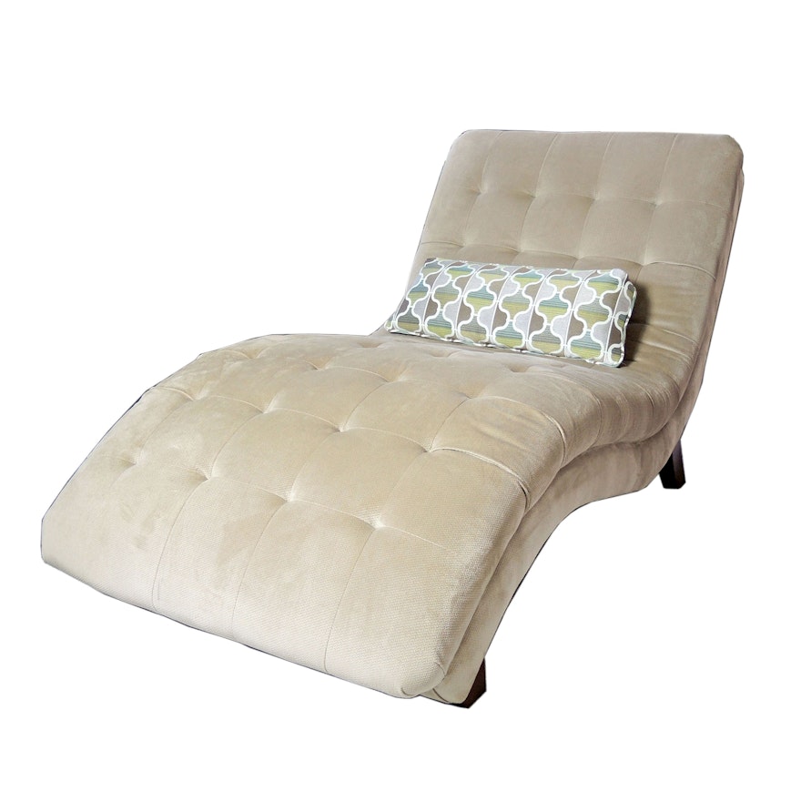 Broadmoore Tufted Chaise Lounge Chair, Contemporary
