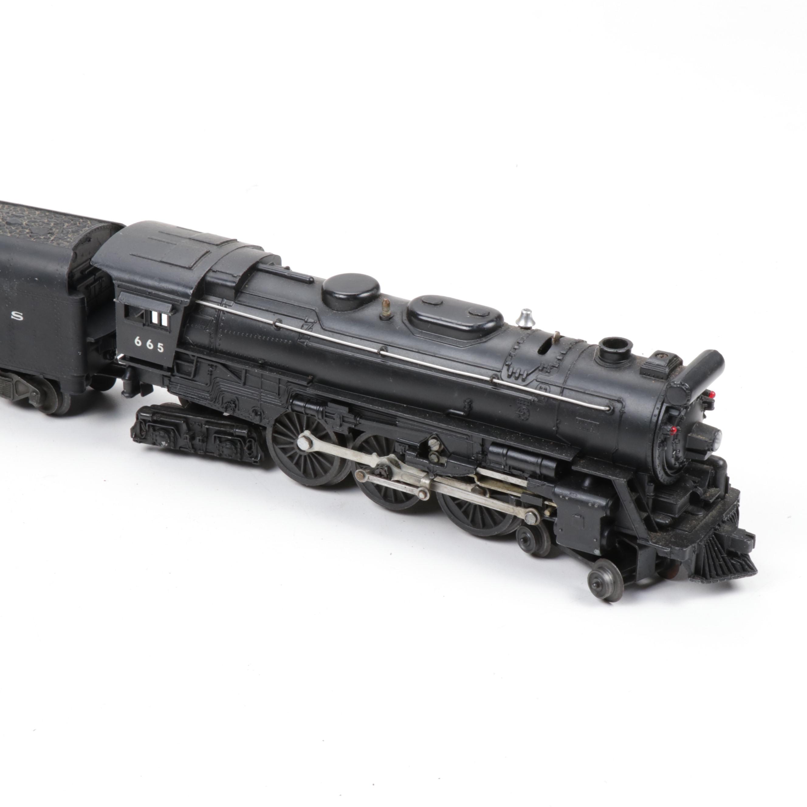 Lionel O Scale 665 Steam Locomotive with 2046W Tender