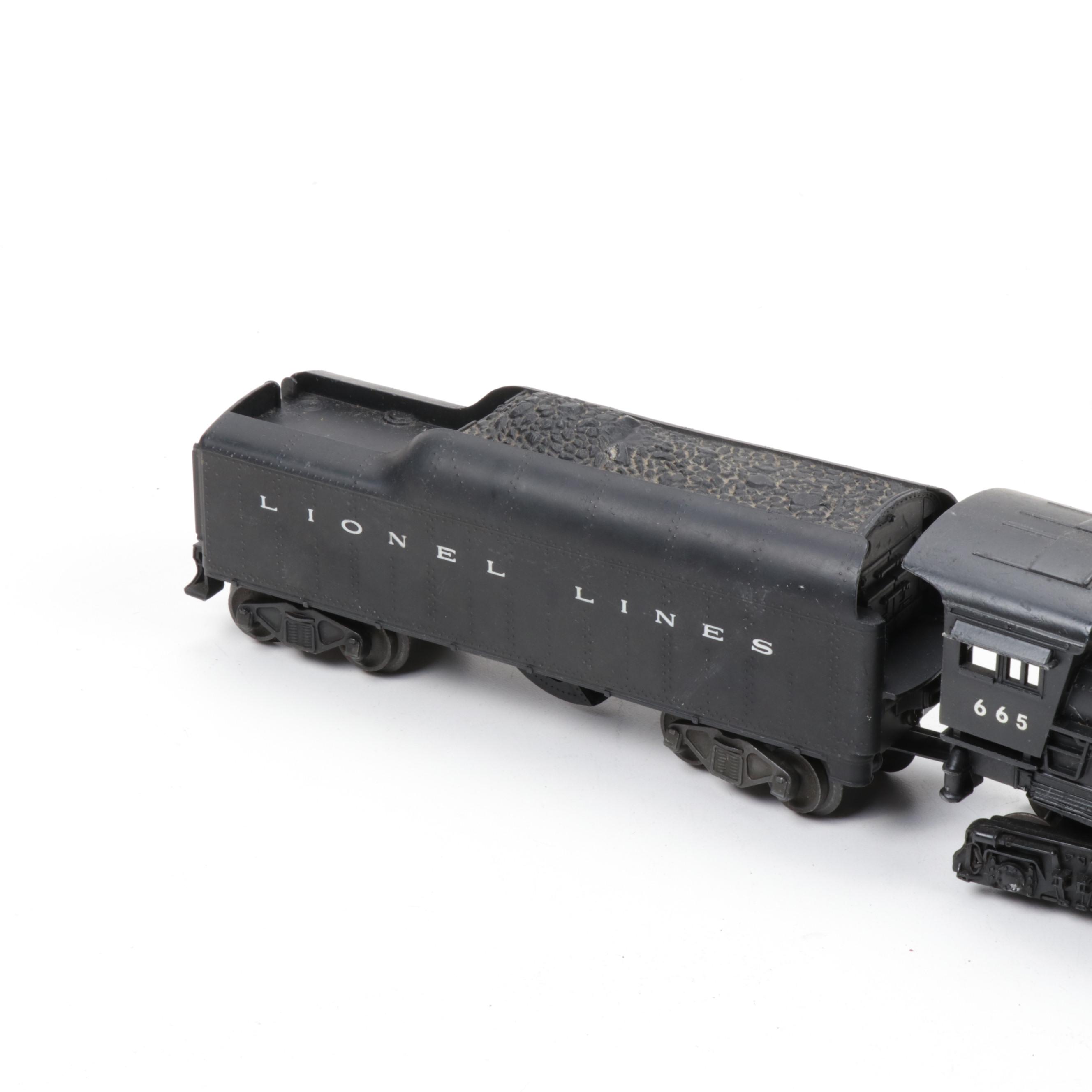 Lionel O Scale 665 Steam Locomotive with 2046W Tender
