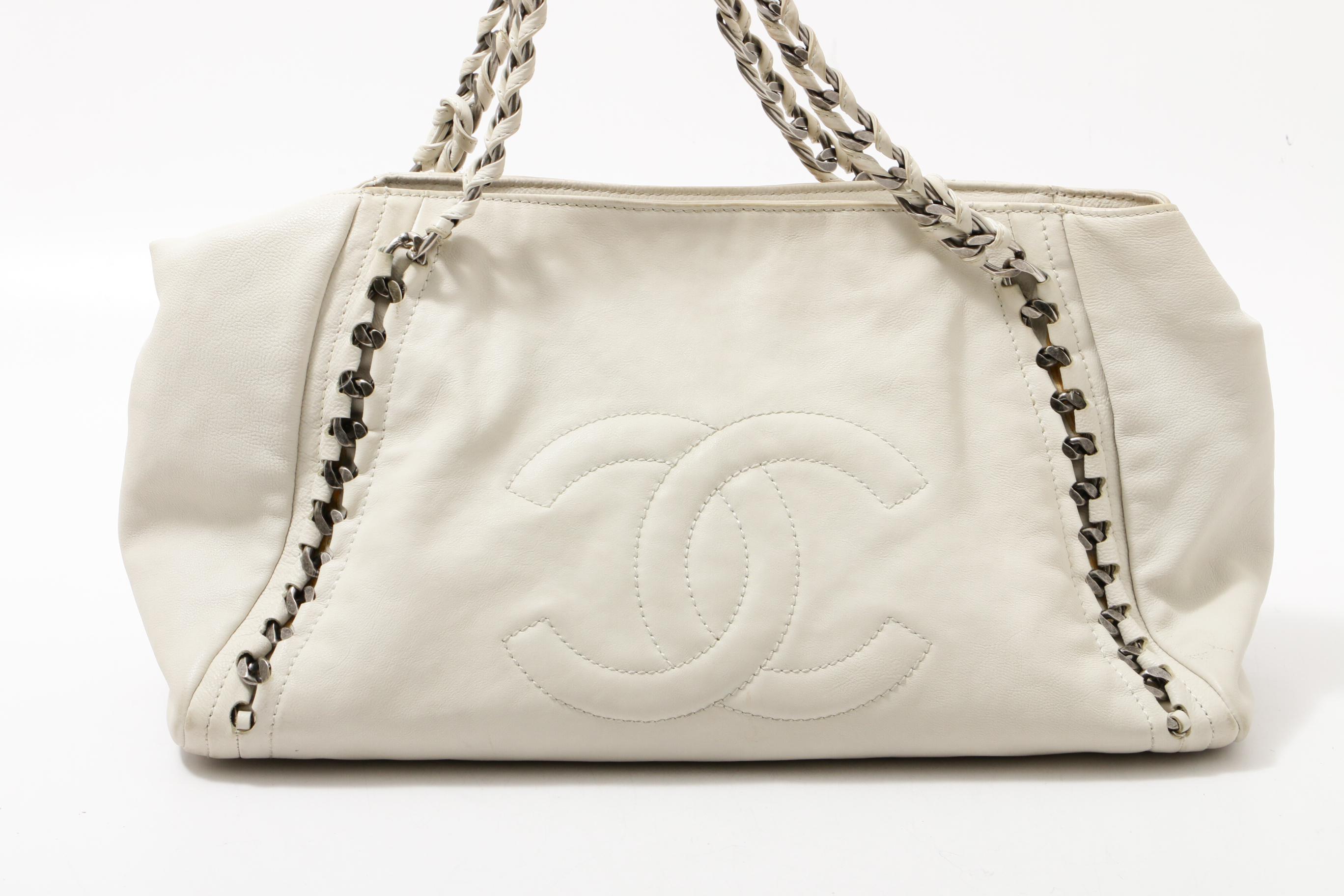 Chanel East/West Modern Chain Large Calfskin Shoulder Bag