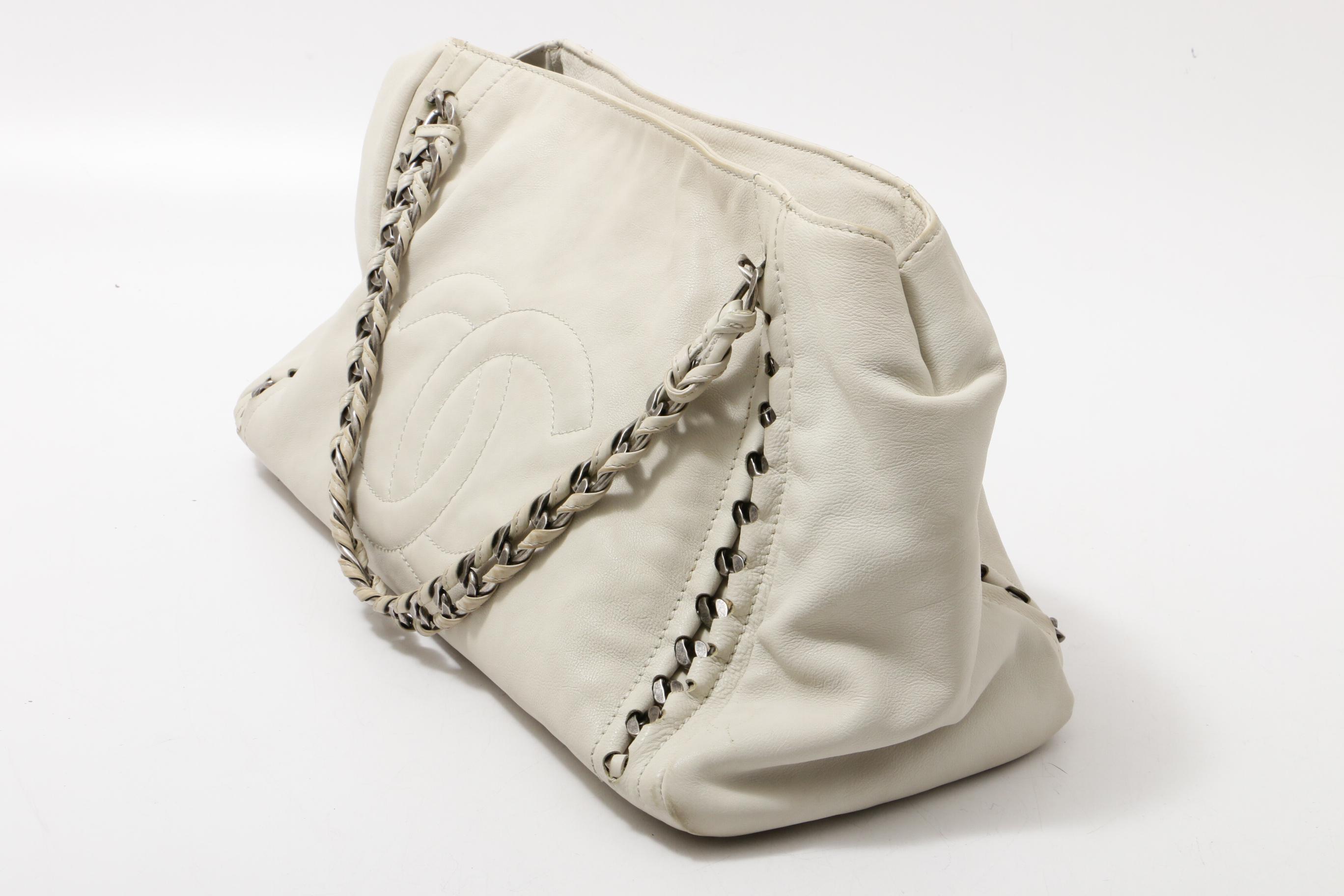 Chanel East/West Modern Chain Large Calfskin Shoulder Bag