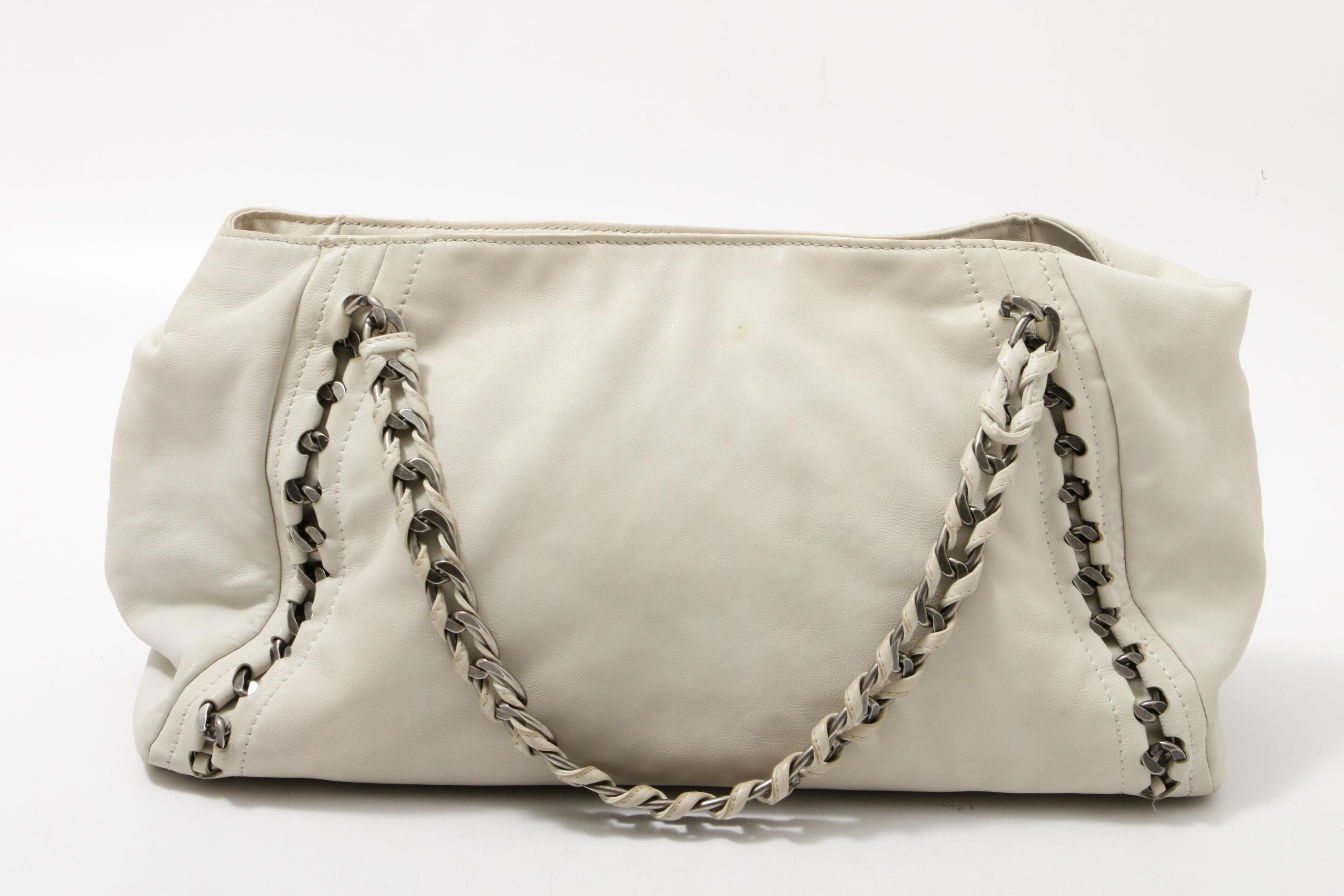 Chanel East/West Modern Chain Large Calfskin Shoulder Bag