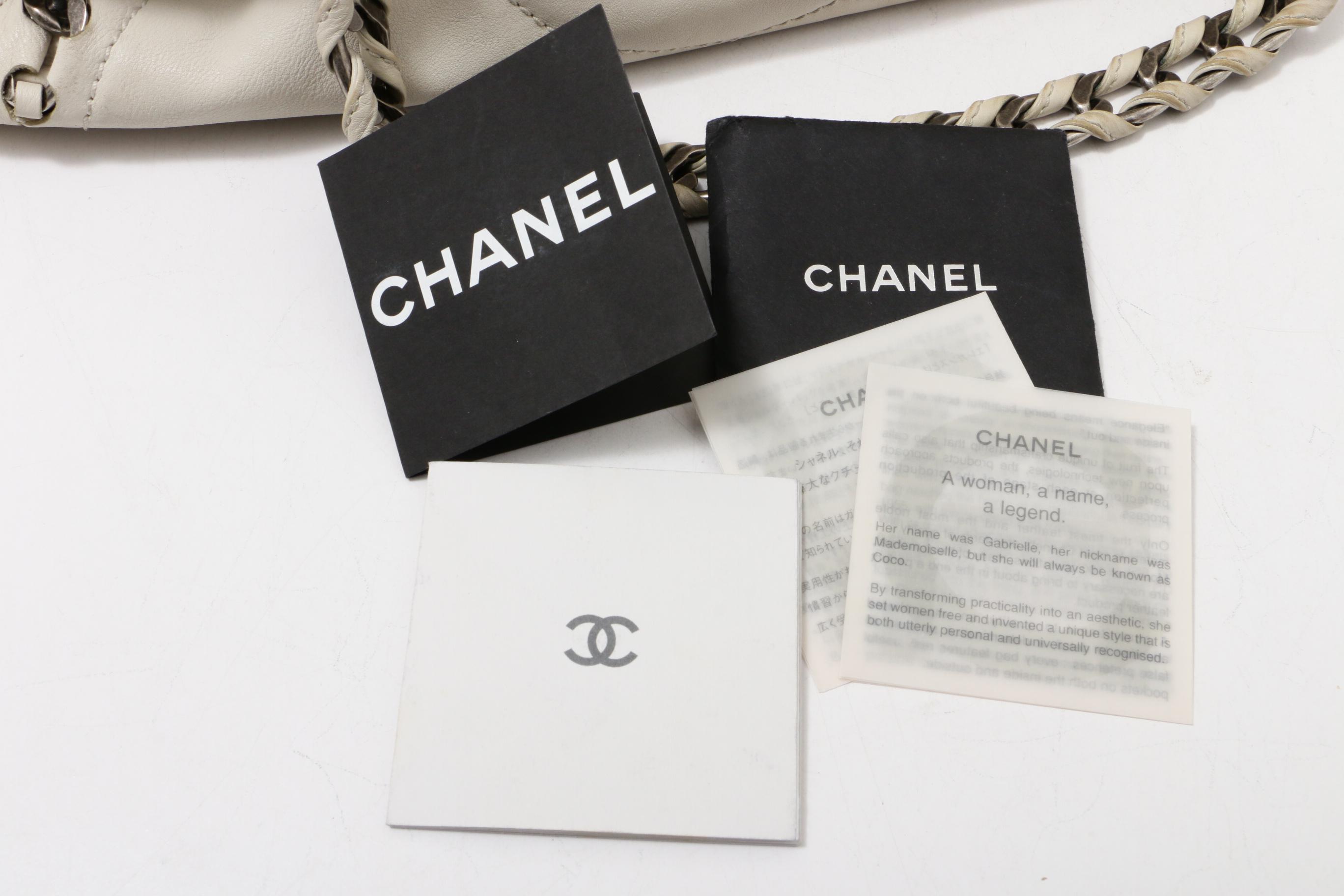 Chanel East/West Modern Chain Large Calfskin Shoulder Bag
