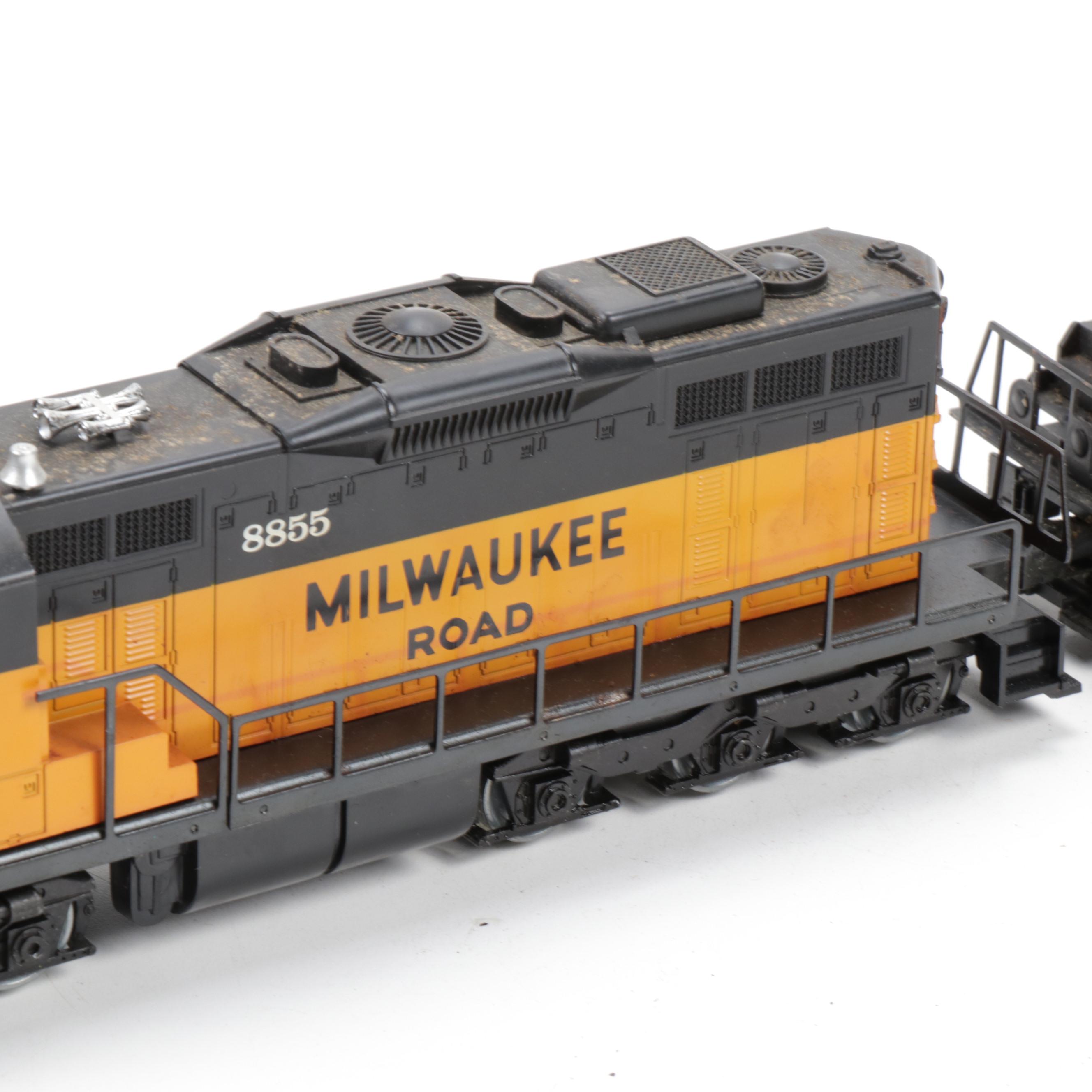 Lionel O-Scale Milwaukee Road 2338 and 8855 Diesel Locomotives, Vintage