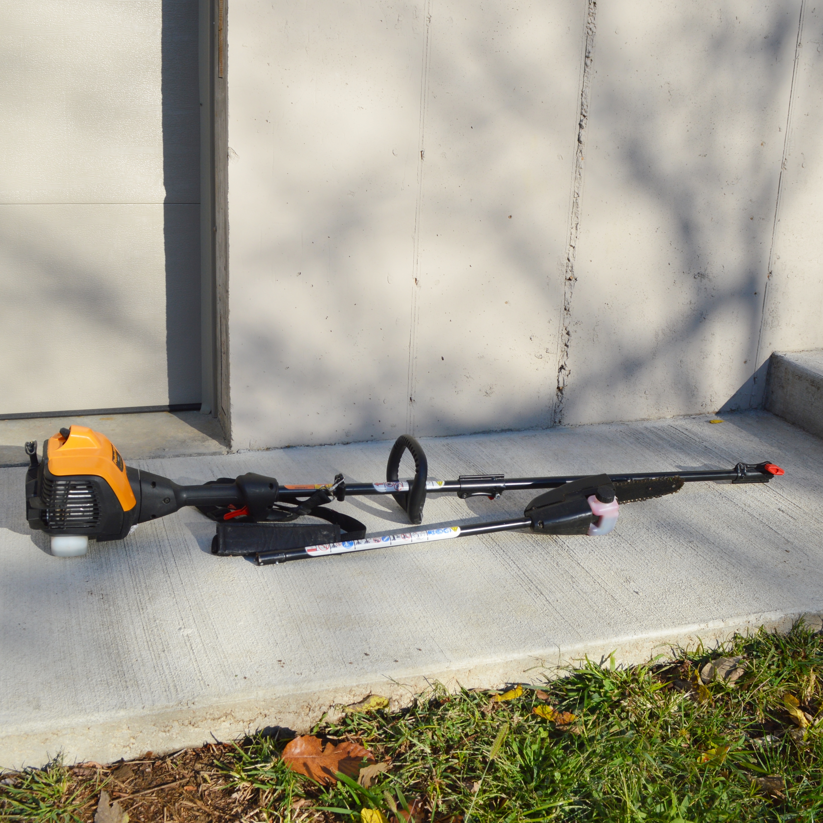 Craftsman Gas Edger, Electric Leaf Blower, and Poulan Pro Gas Pruner/Trimmer