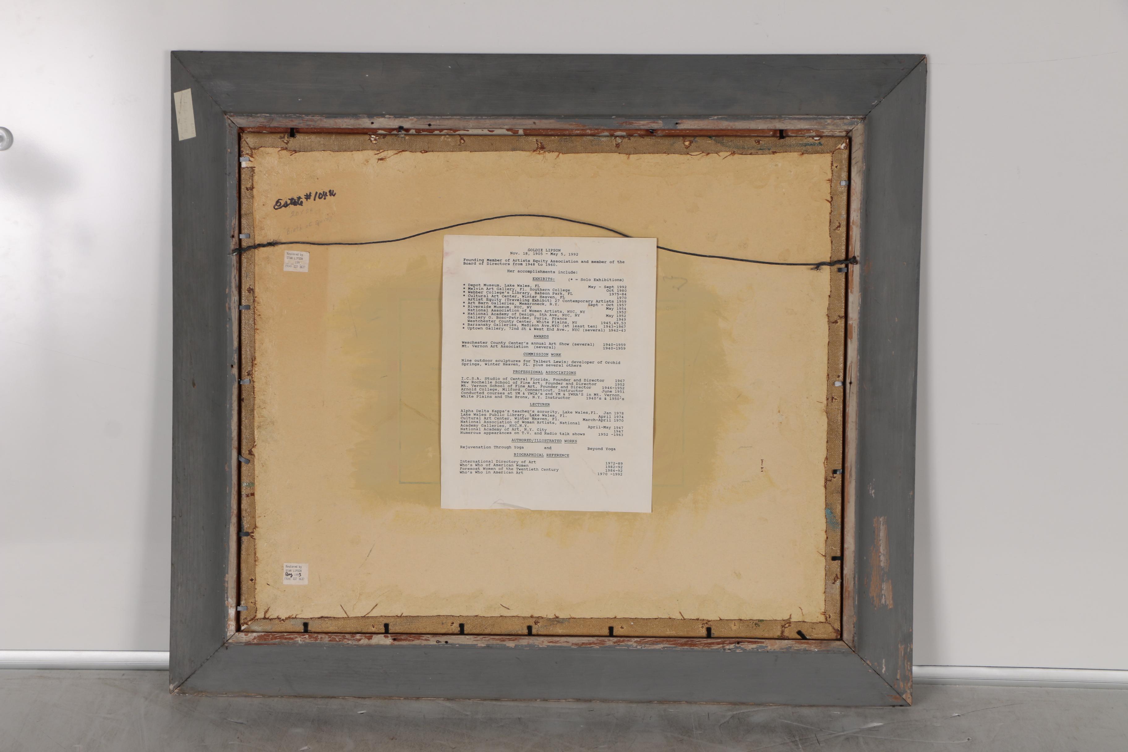 Goldie Lipson Oil Painting "Birth of Spring"