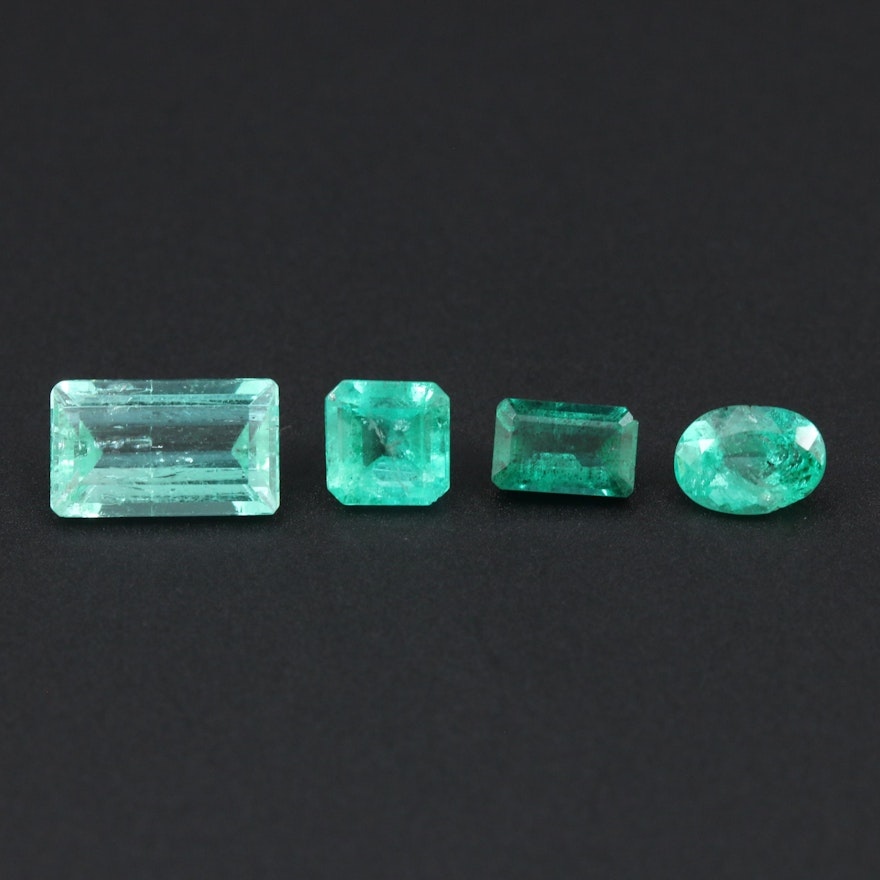 Loose 3.63 CTW Emerald Gemstones