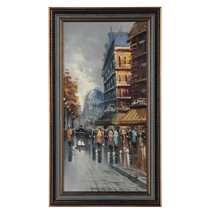 De Vitty Cityscape Oil Painting