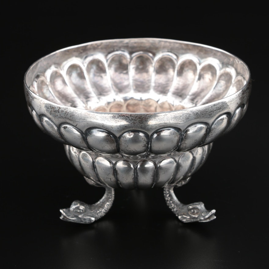 Alfred Ortega & Sons Sterling Silver Small Bowl with Dolphin Feet