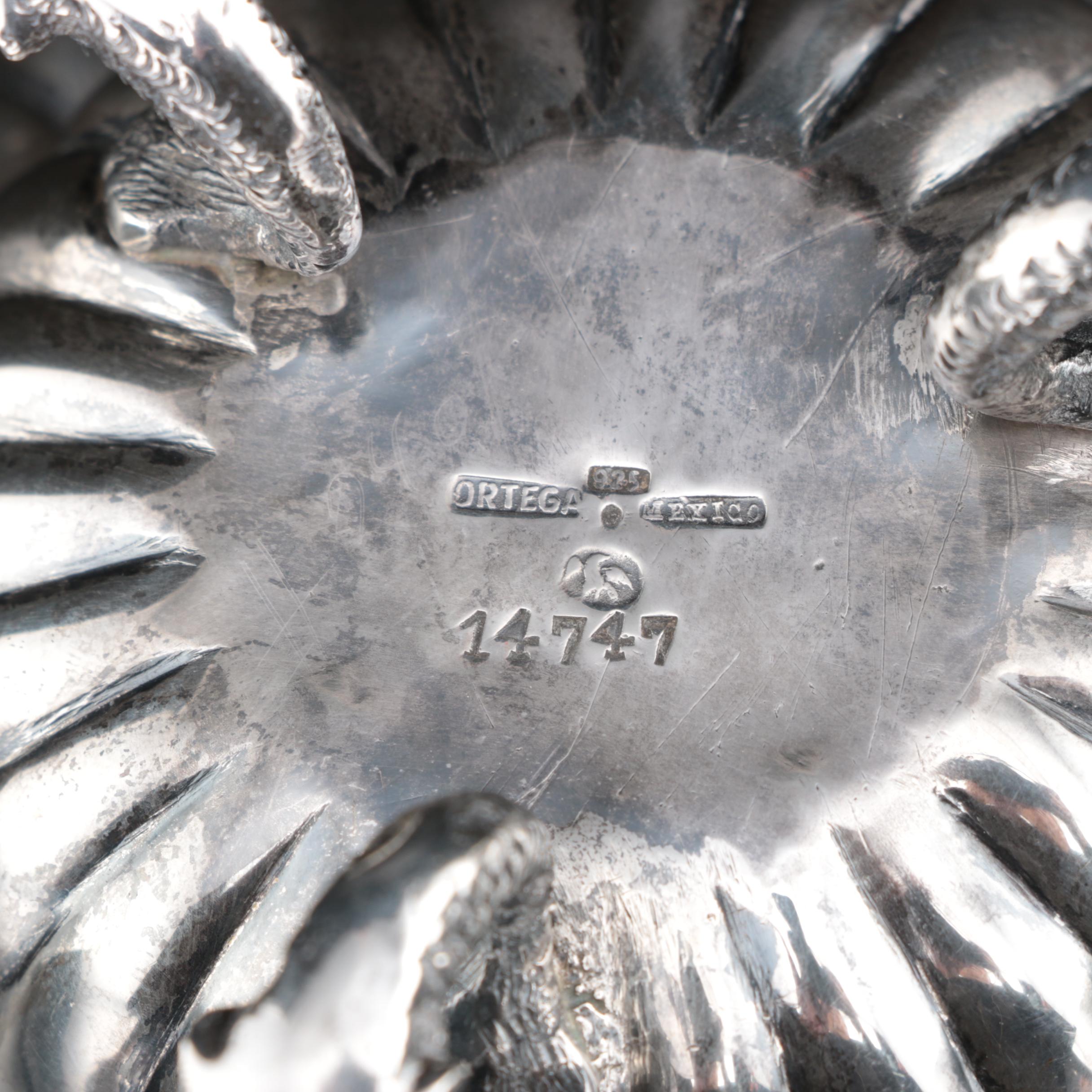 Alfred Ortega & Sons Sterling Silver Small Bowl with Dolphin Feet