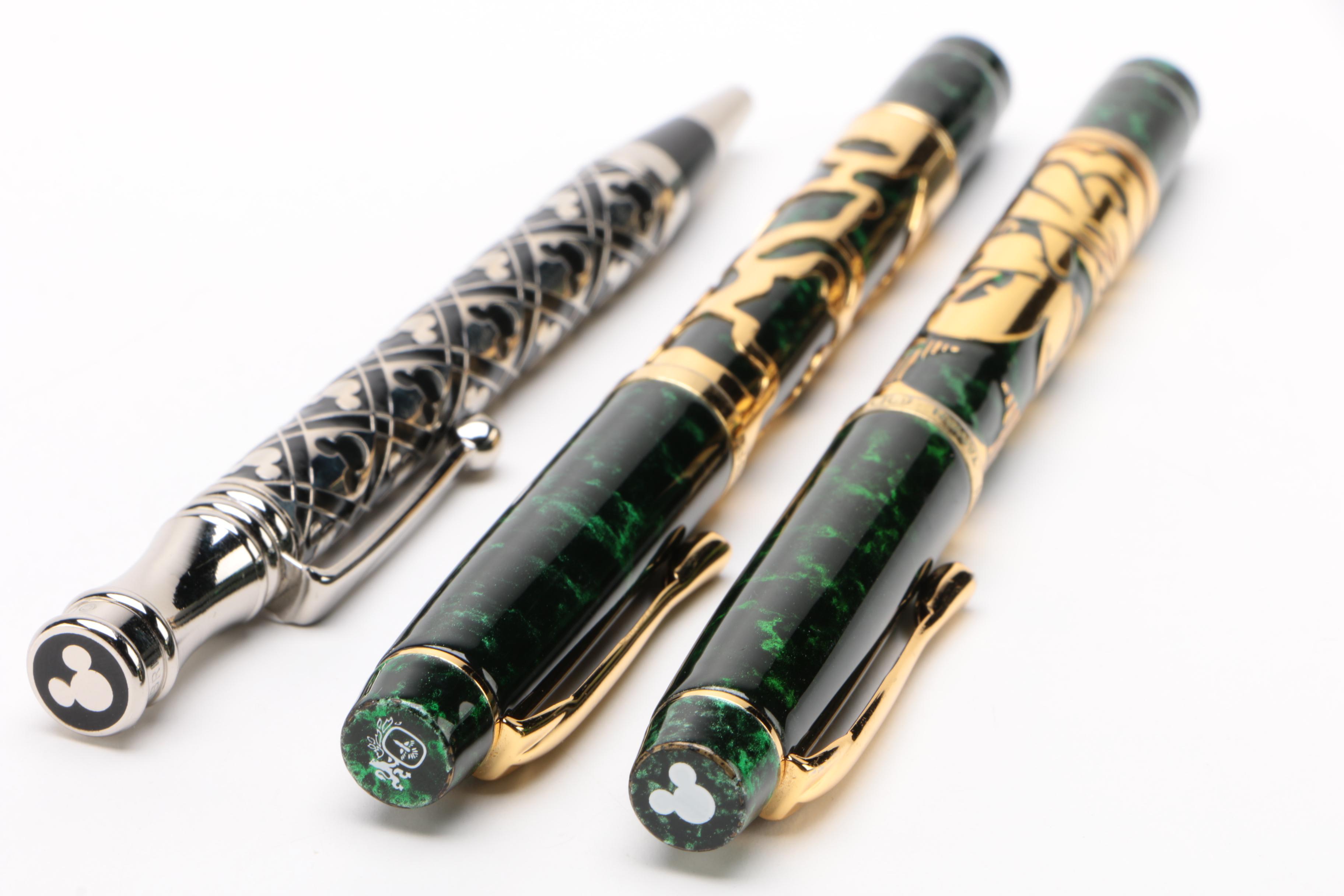 Colibri Ballpoint and Fountain Pens Featuring Disney's "Mickey Mouse"