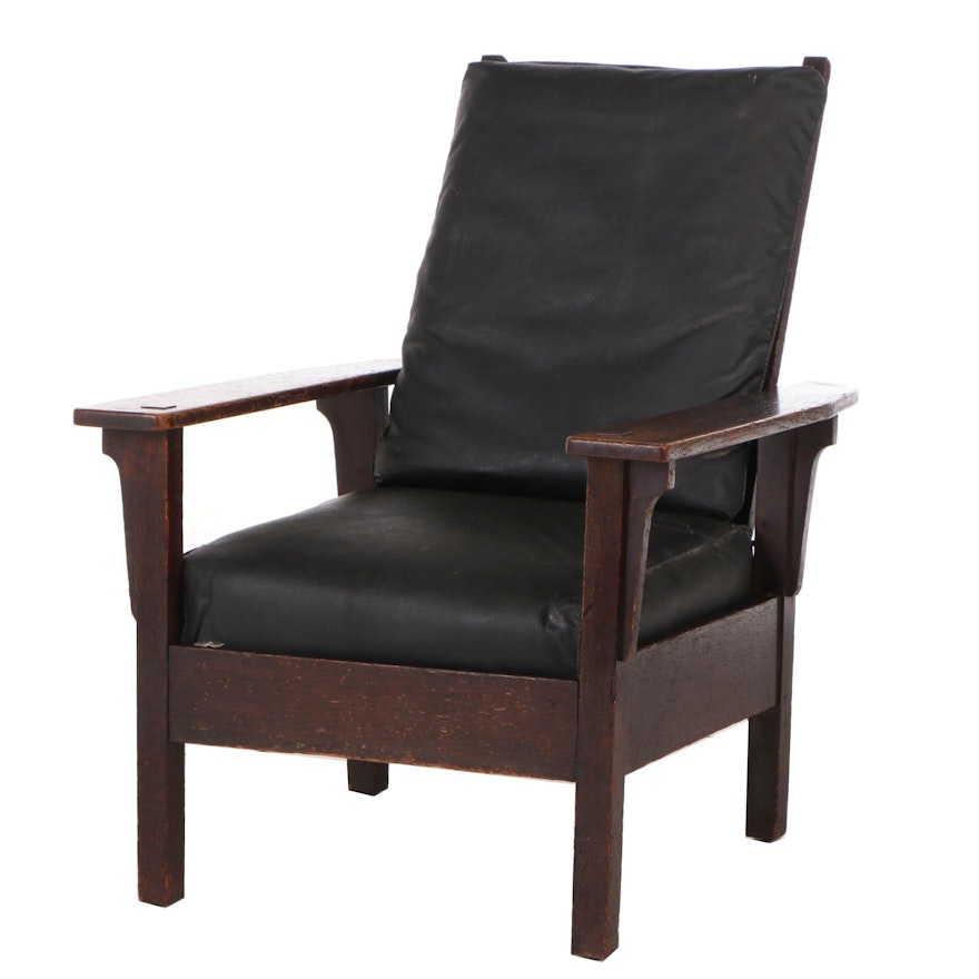 The Sikes Company, "Quaker Mission Craft" Oak Morris Chair, Early 20th Century