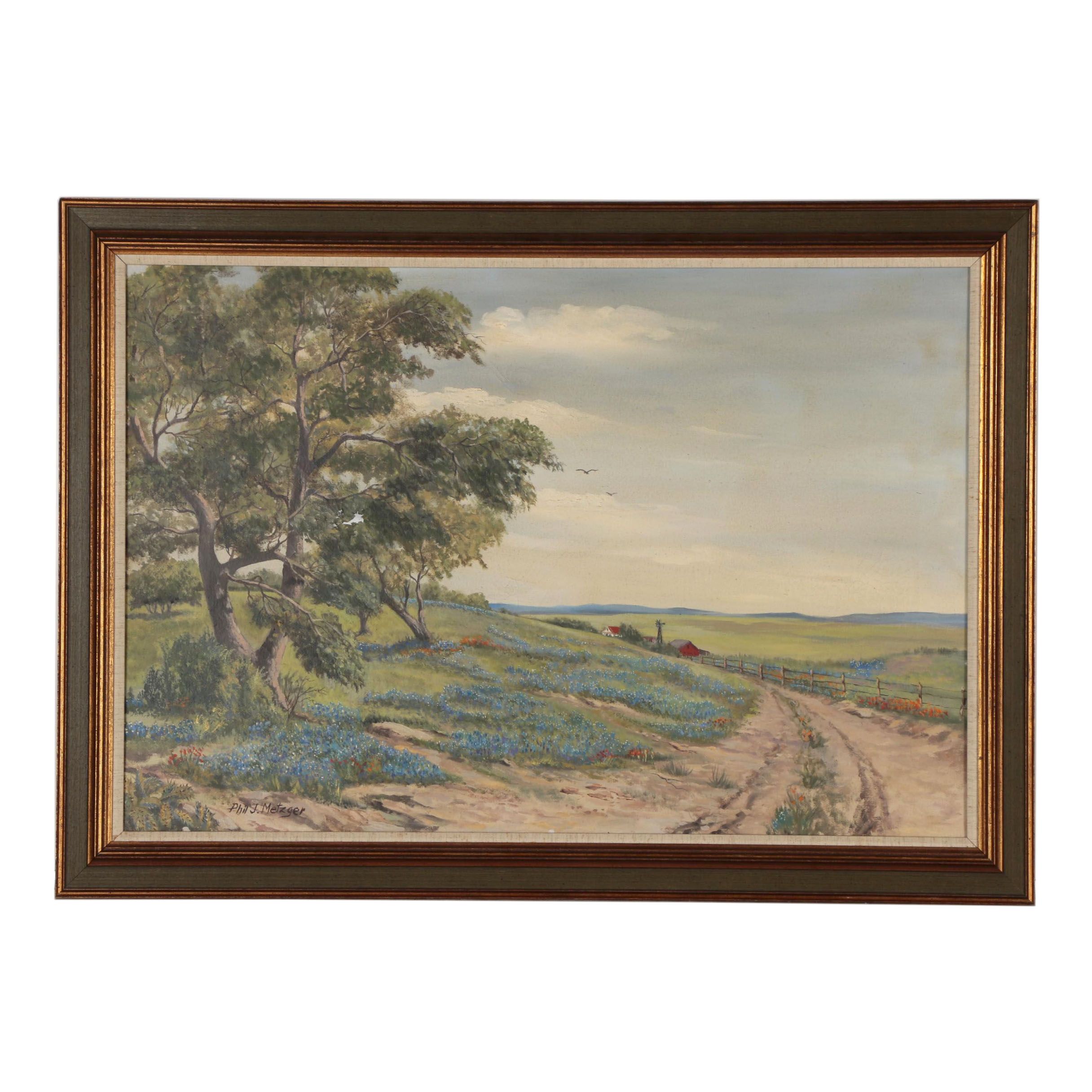 Phil J. Metzger Landscape Oil Painting