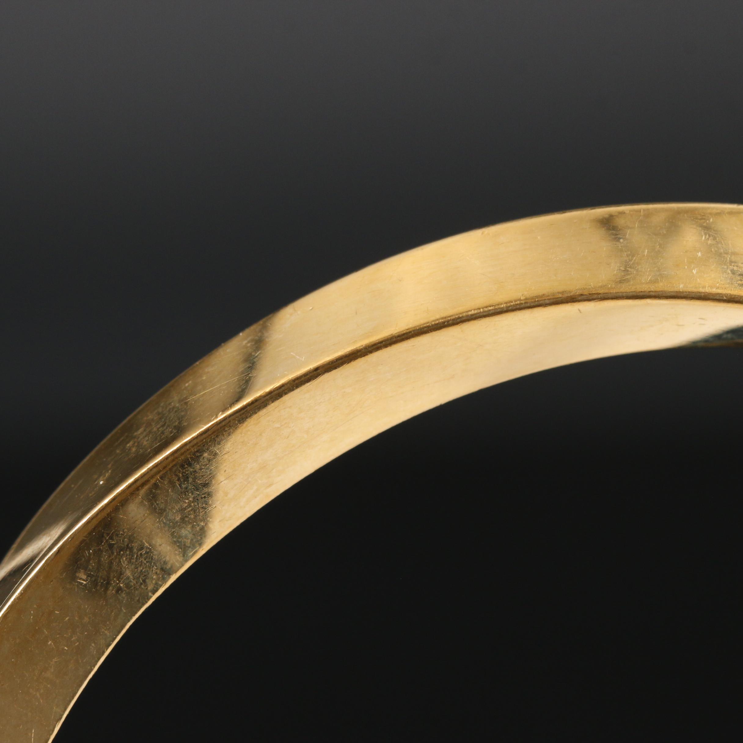 Tiffany & Co. 18K Yellow Gold Bangle Bracelet