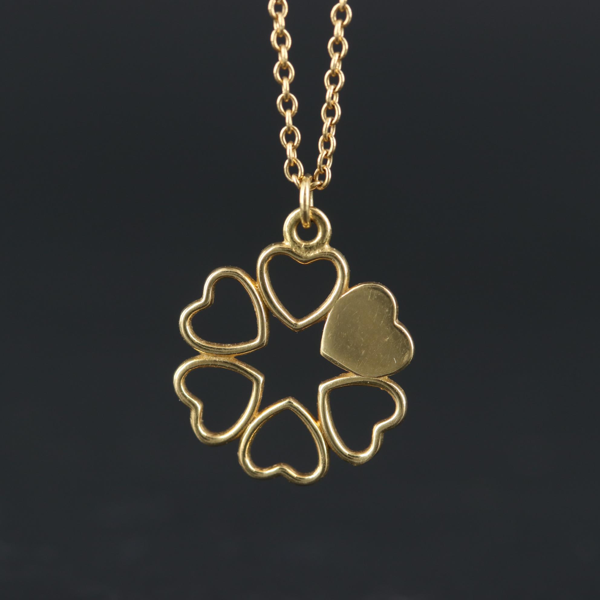 Paloma Picasco for Tiffany & Co. "Crown of Hearts" Collection 18K Gold Necklace