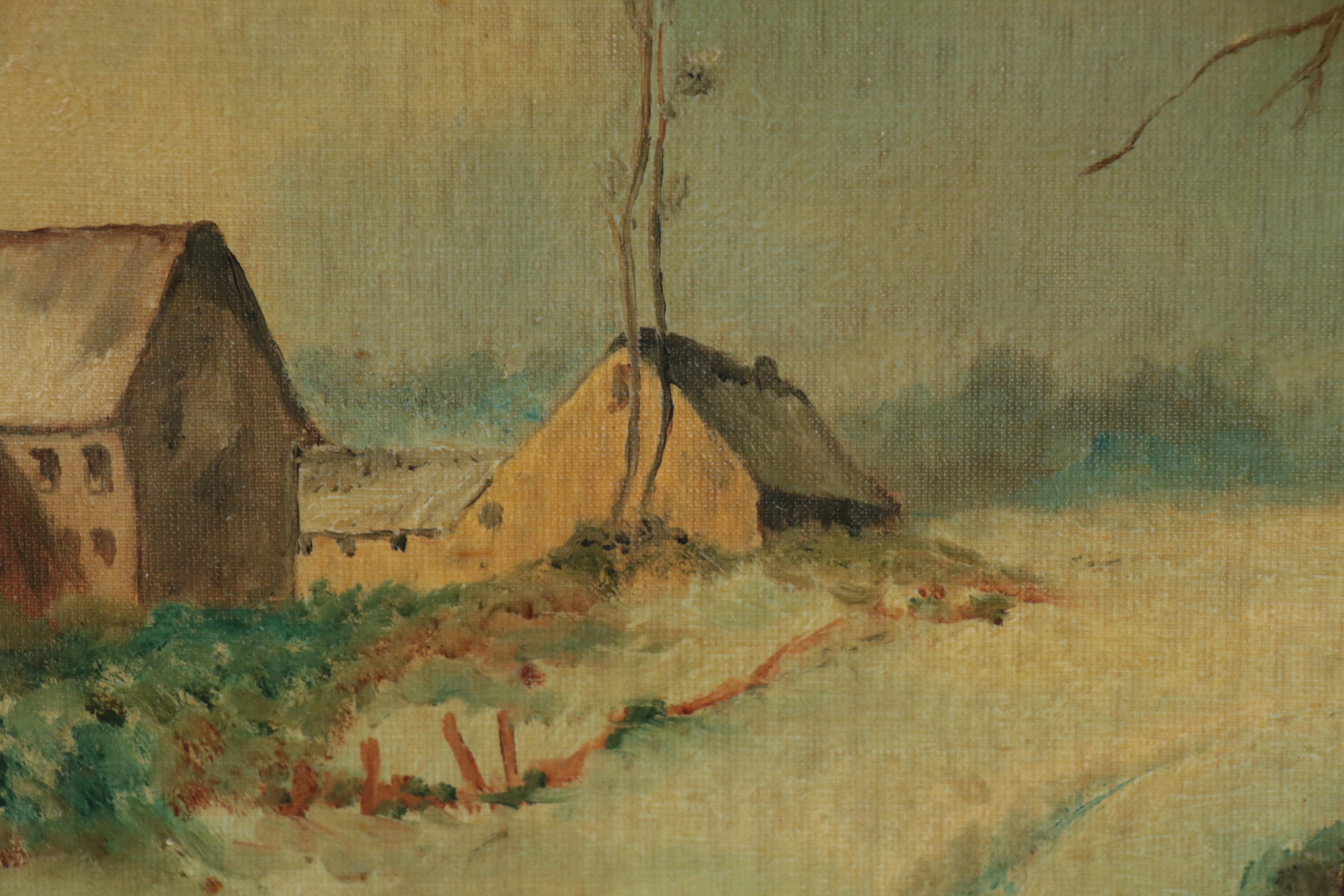 A. Franks Landscape Oil Painting