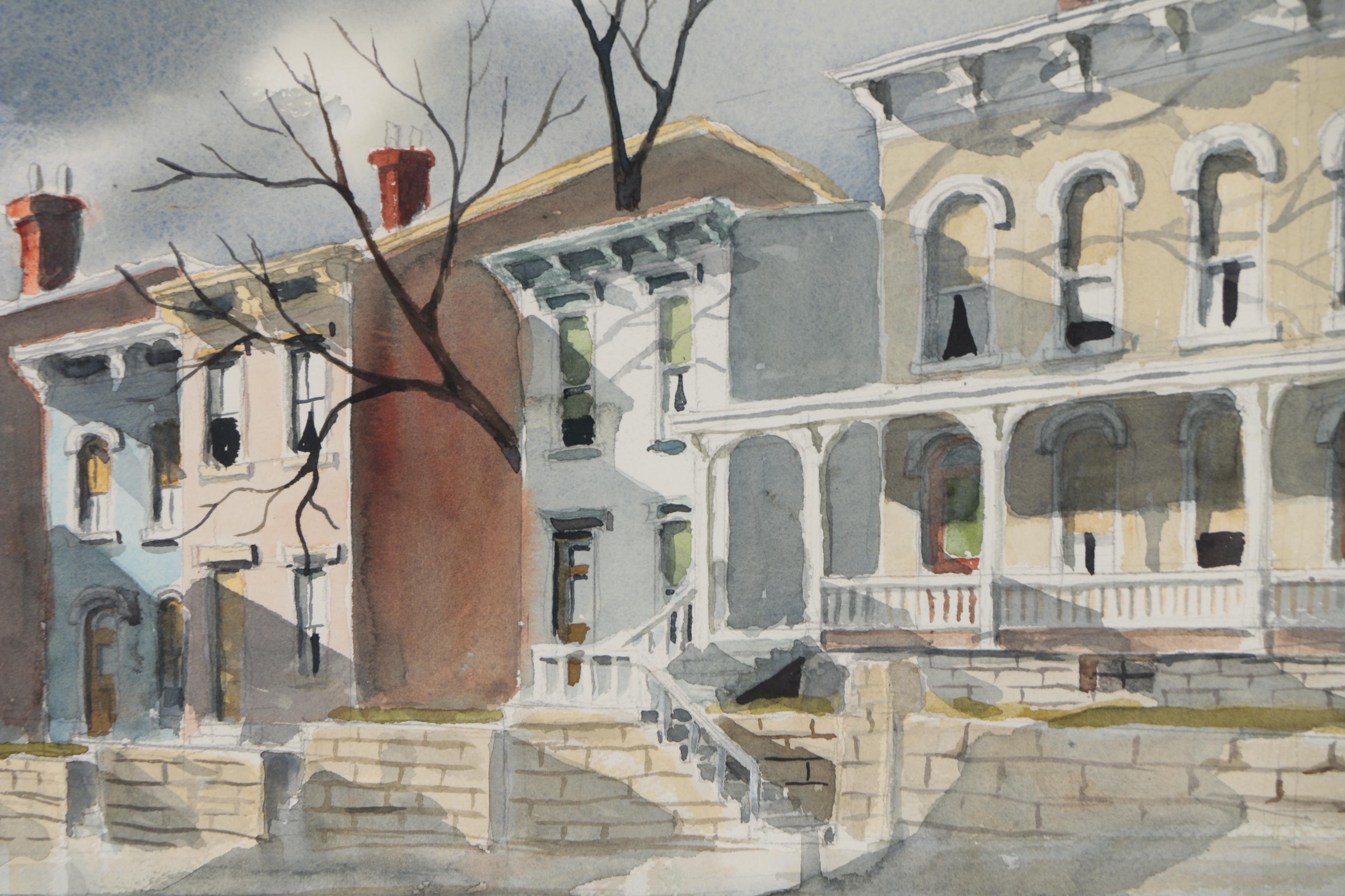 Charles J. Donnelly Watercolor Painting "Mt. Auburn"