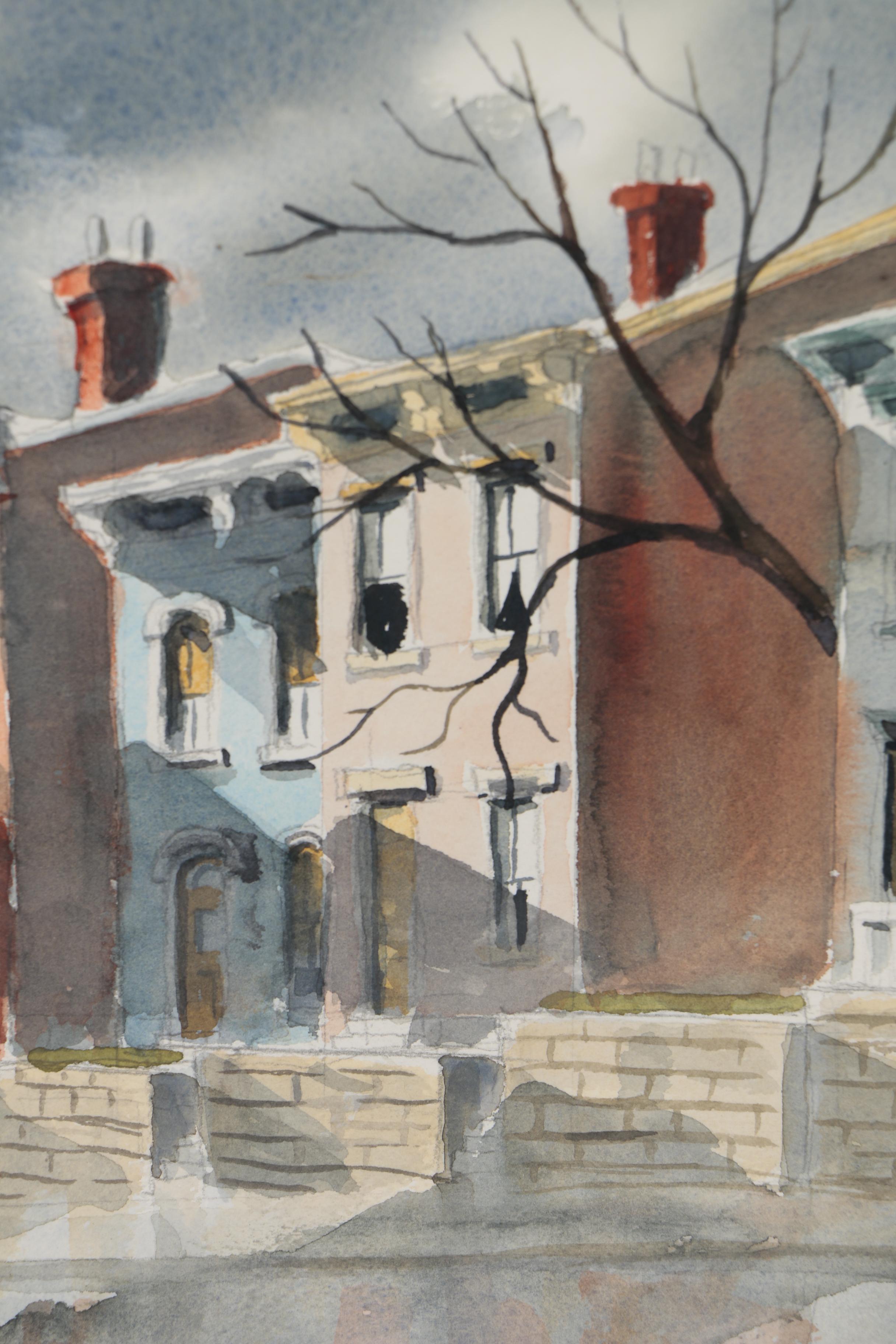 Charles J. Donnelly Watercolor Painting "Mt. Auburn"