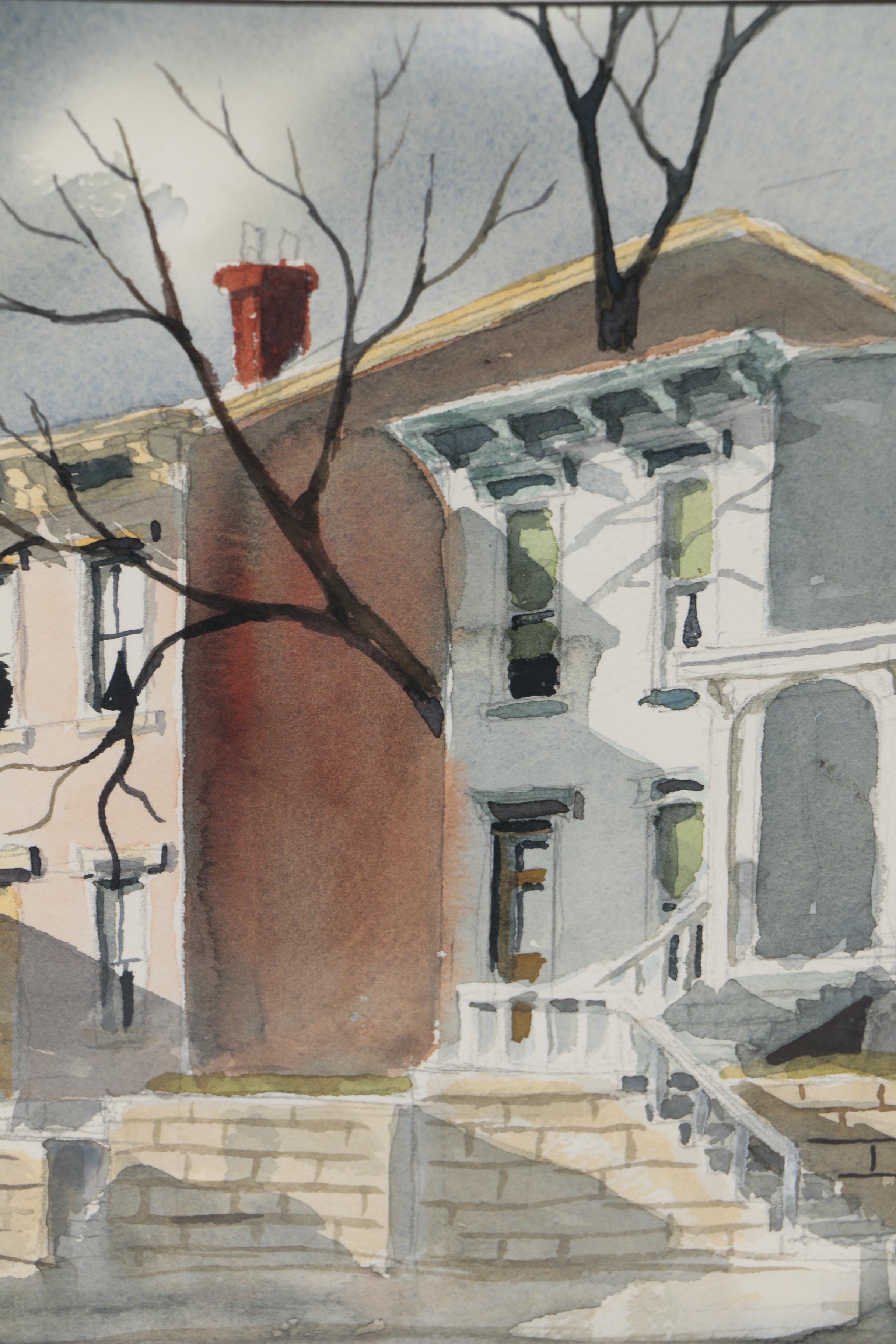 Charles J. Donnelly Watercolor Painting "Mt. Auburn"