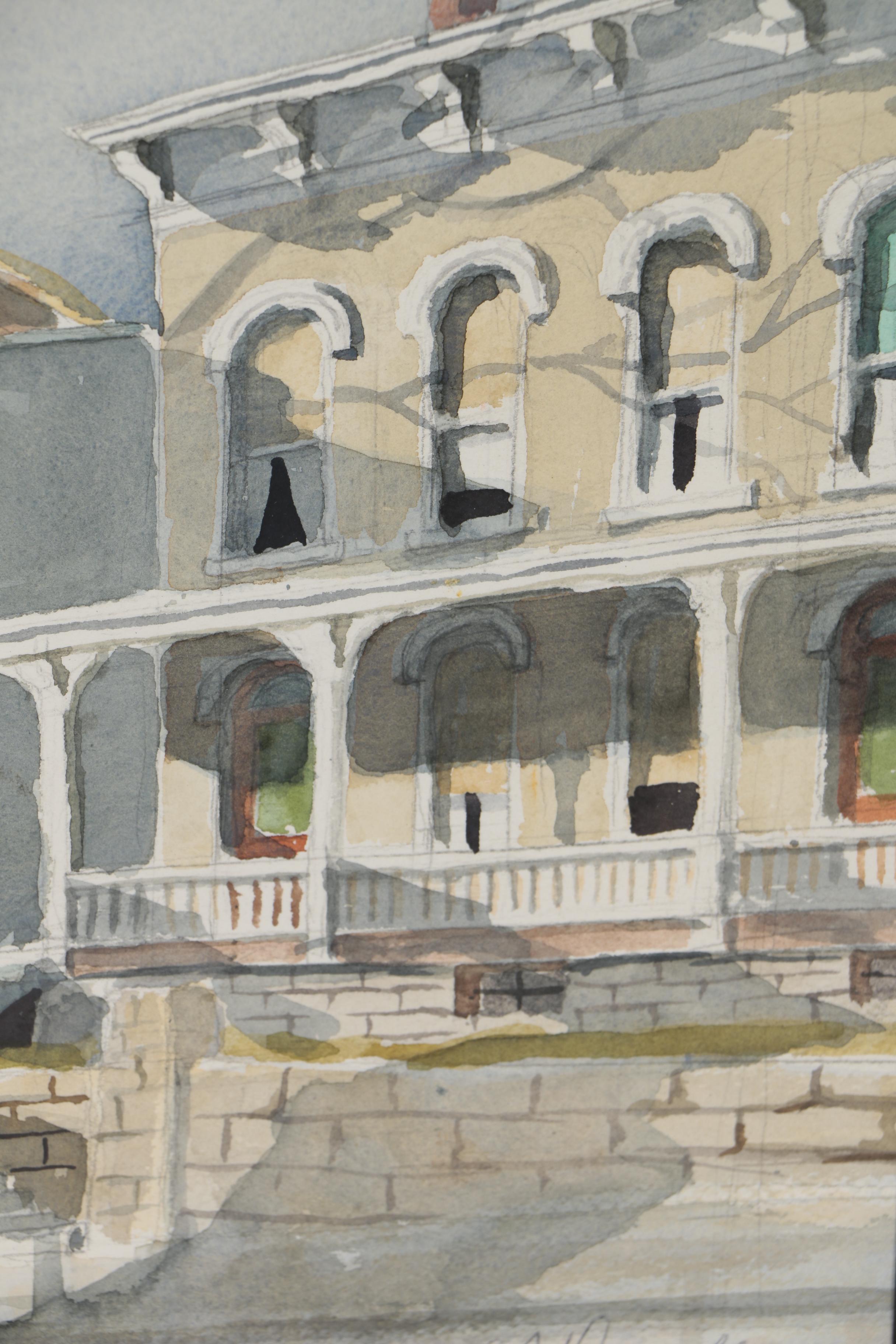 Charles J. Donnelly Watercolor Painting "Mt. Auburn"