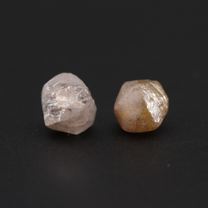 Loose 3.65 CTW Rough Diamond Gemstones