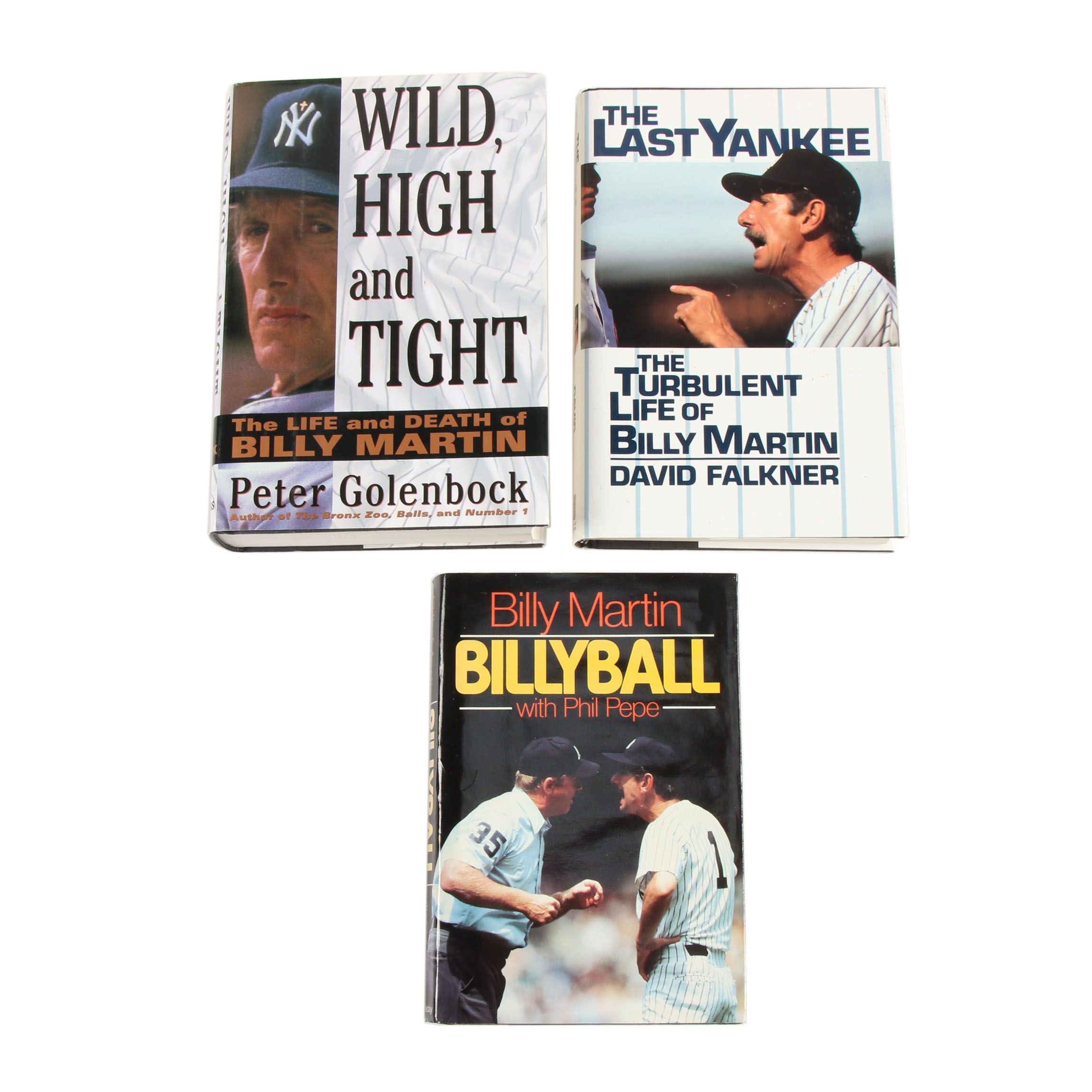 Baseball Manager Billy Martin Book Collection including First Editions
