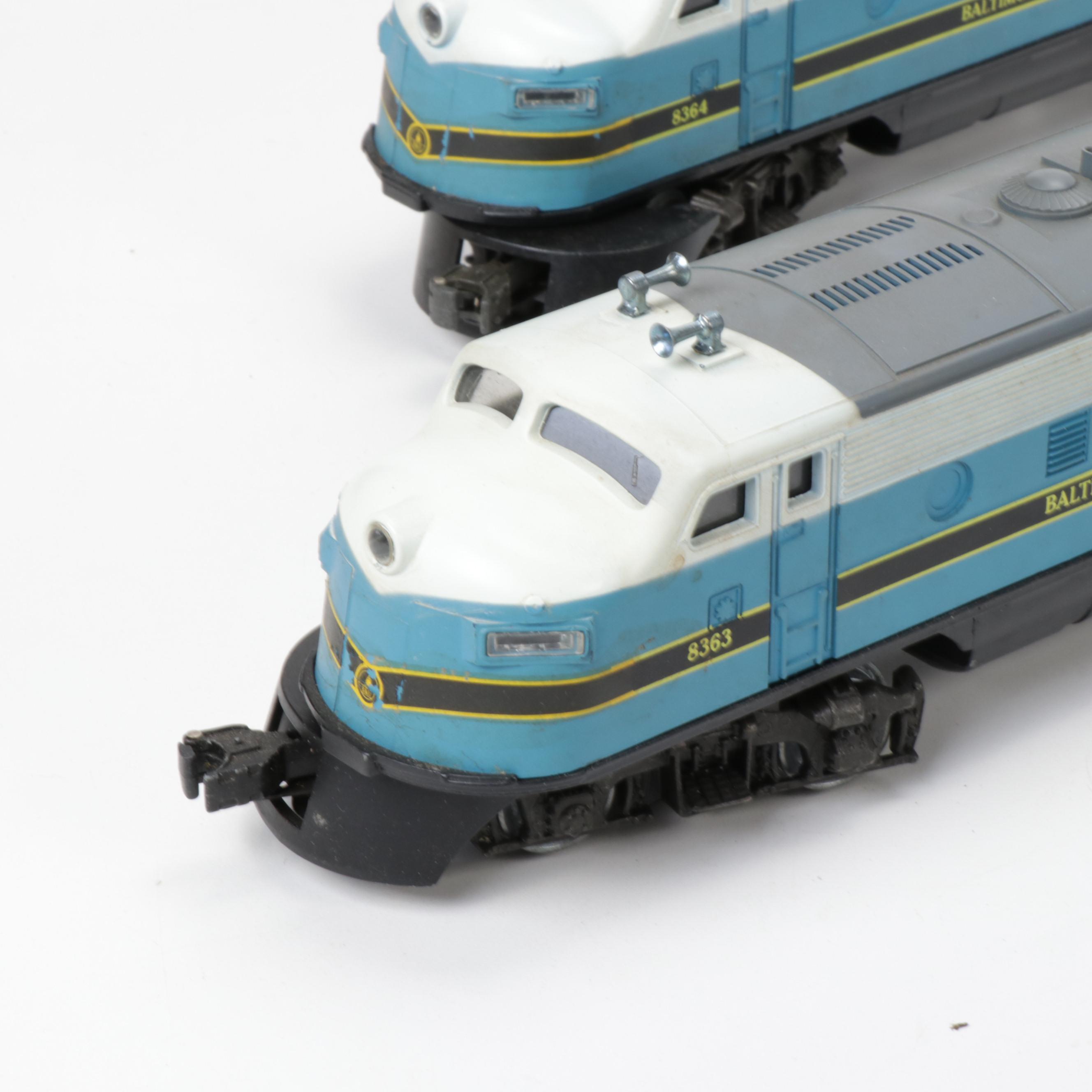 Lionel O-Scale Baltimore & Ohio Diesel Locomotives and Passenger Cars