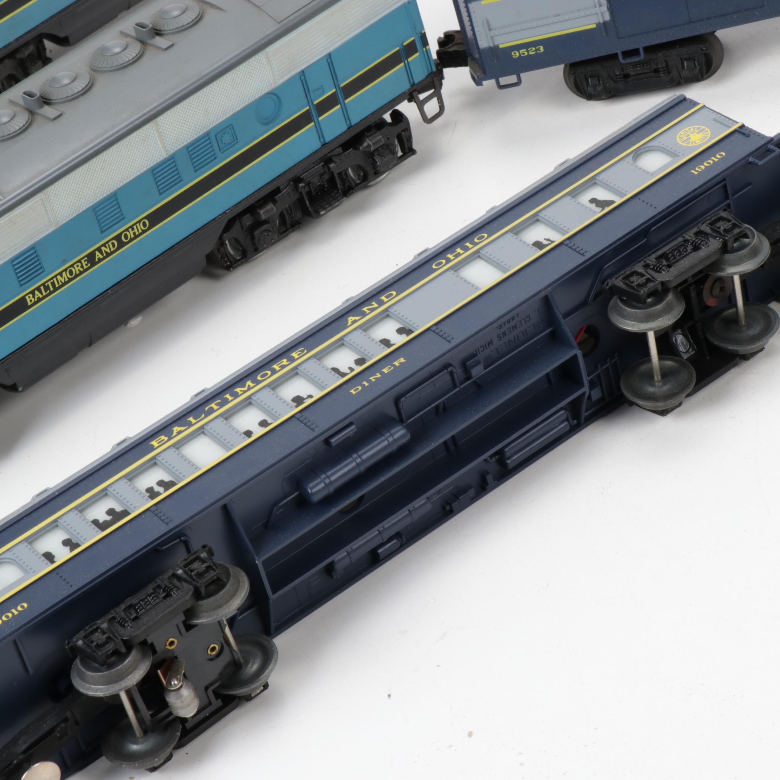 Lionel O-Scale Baltimore & Ohio Diesel Locomotives and Passenger Cars