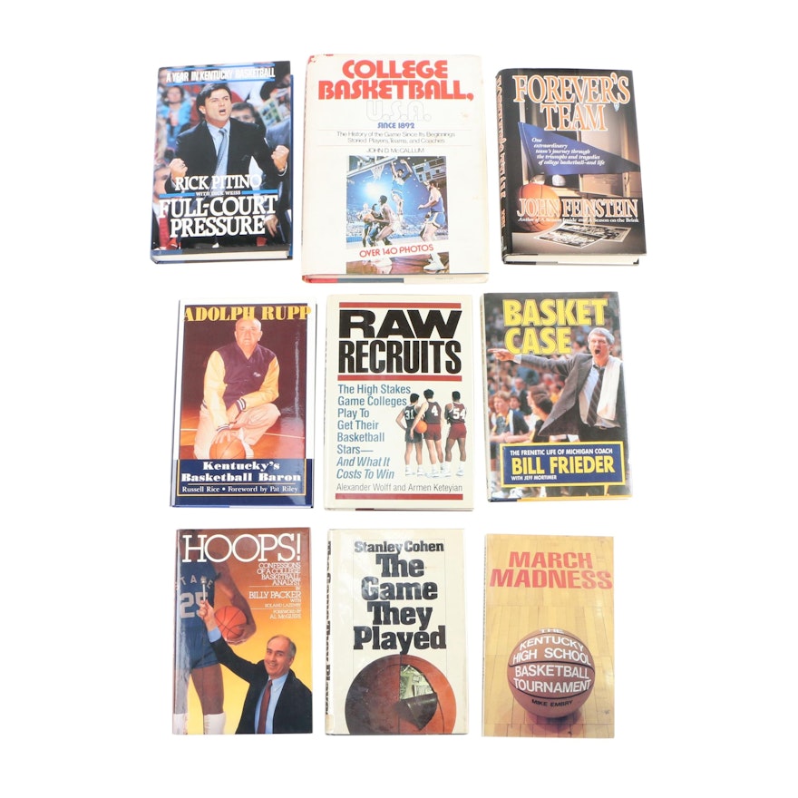 First Edition "The Game They Played" with Additional Basketball Books