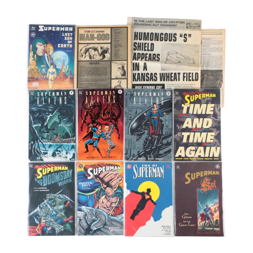 DC and Dark Horse Superman Comic Books and More, Bronze to Modern Age