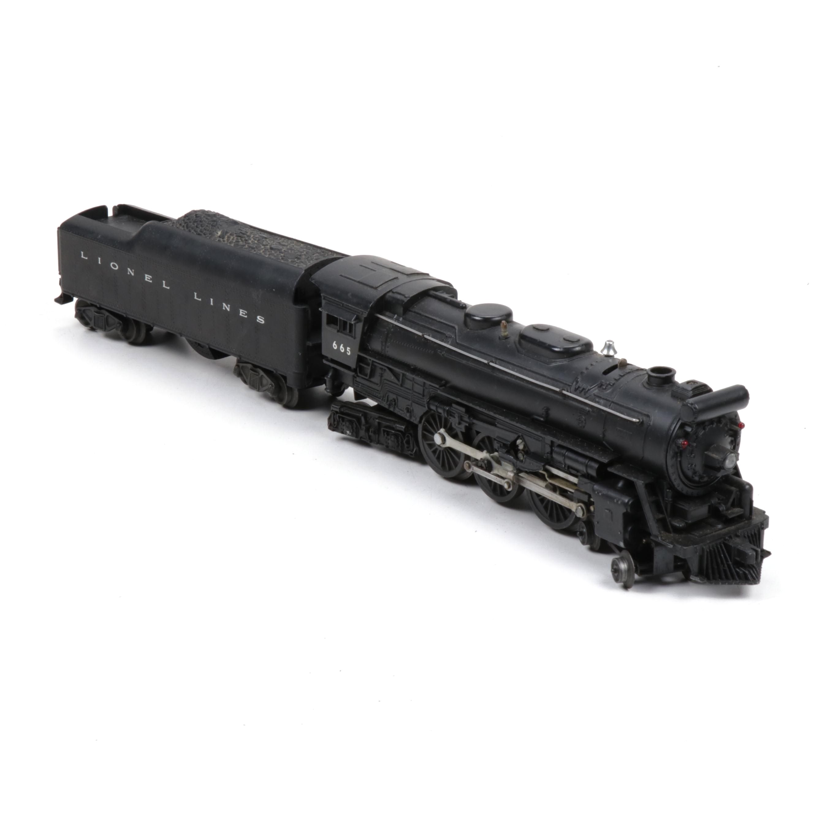 Lionel O Scale 665 Steam Locomotive with 2046W Tender