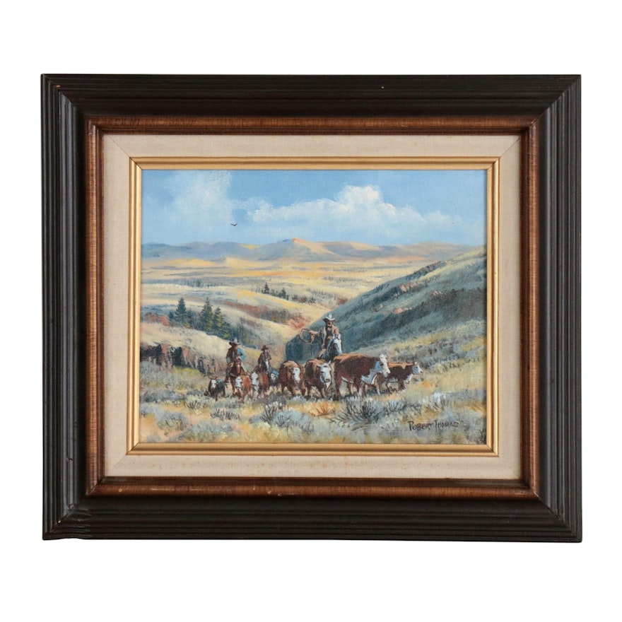 Robert Thomas Oil Painting "Up from the Canyon"