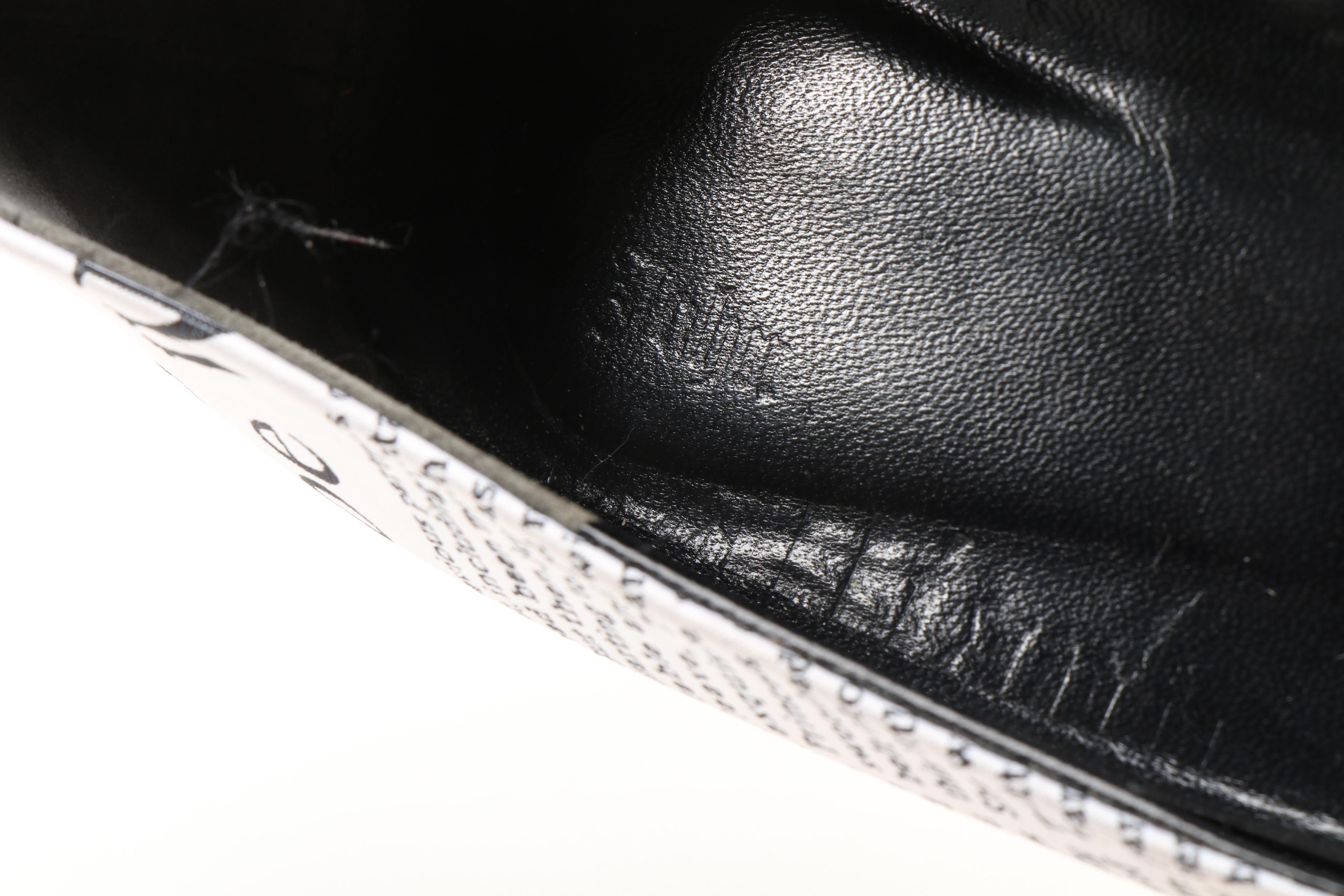 John Galliano Satin Newspaper Graphic Red Leather Escarpin Lacet High Heel Pumps