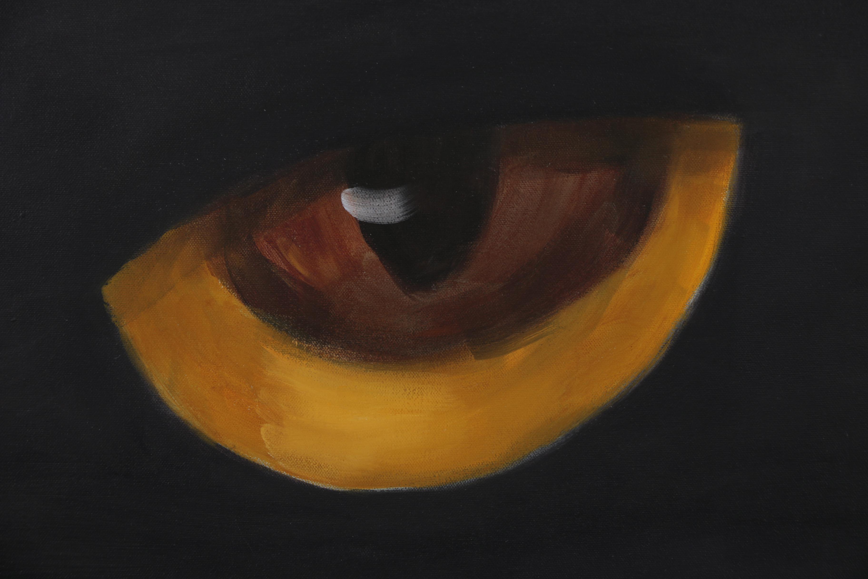 Acrylic Painting of Cat Eyes