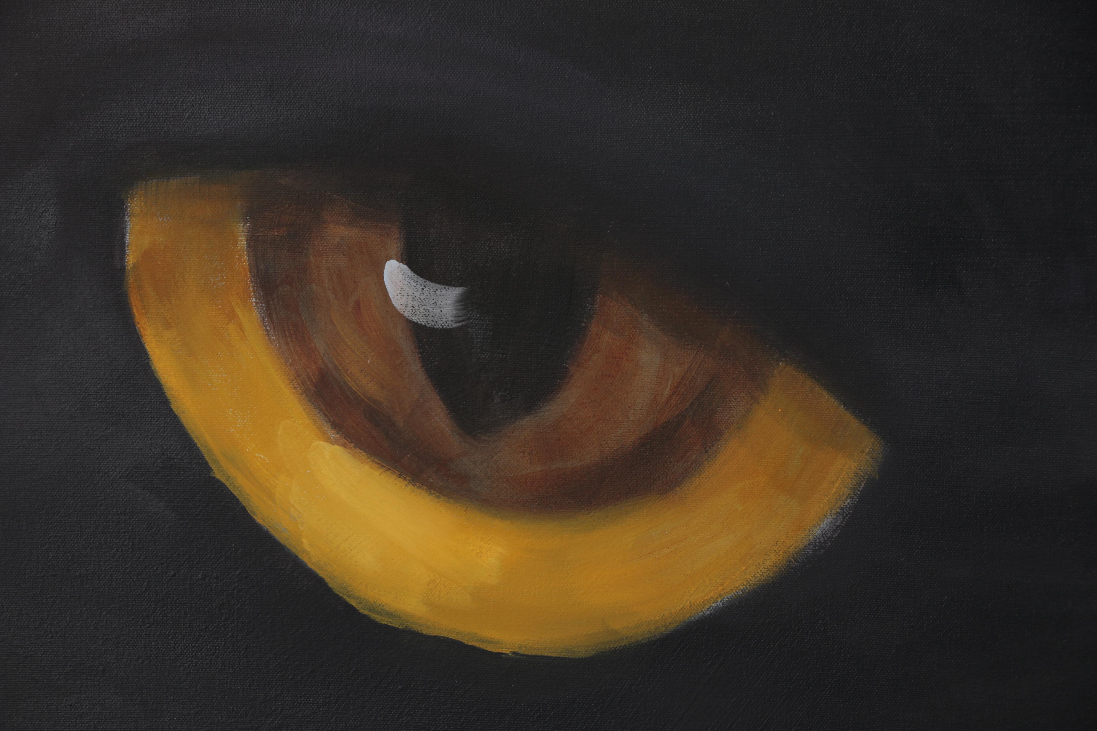 Acrylic Painting of Cat Eyes