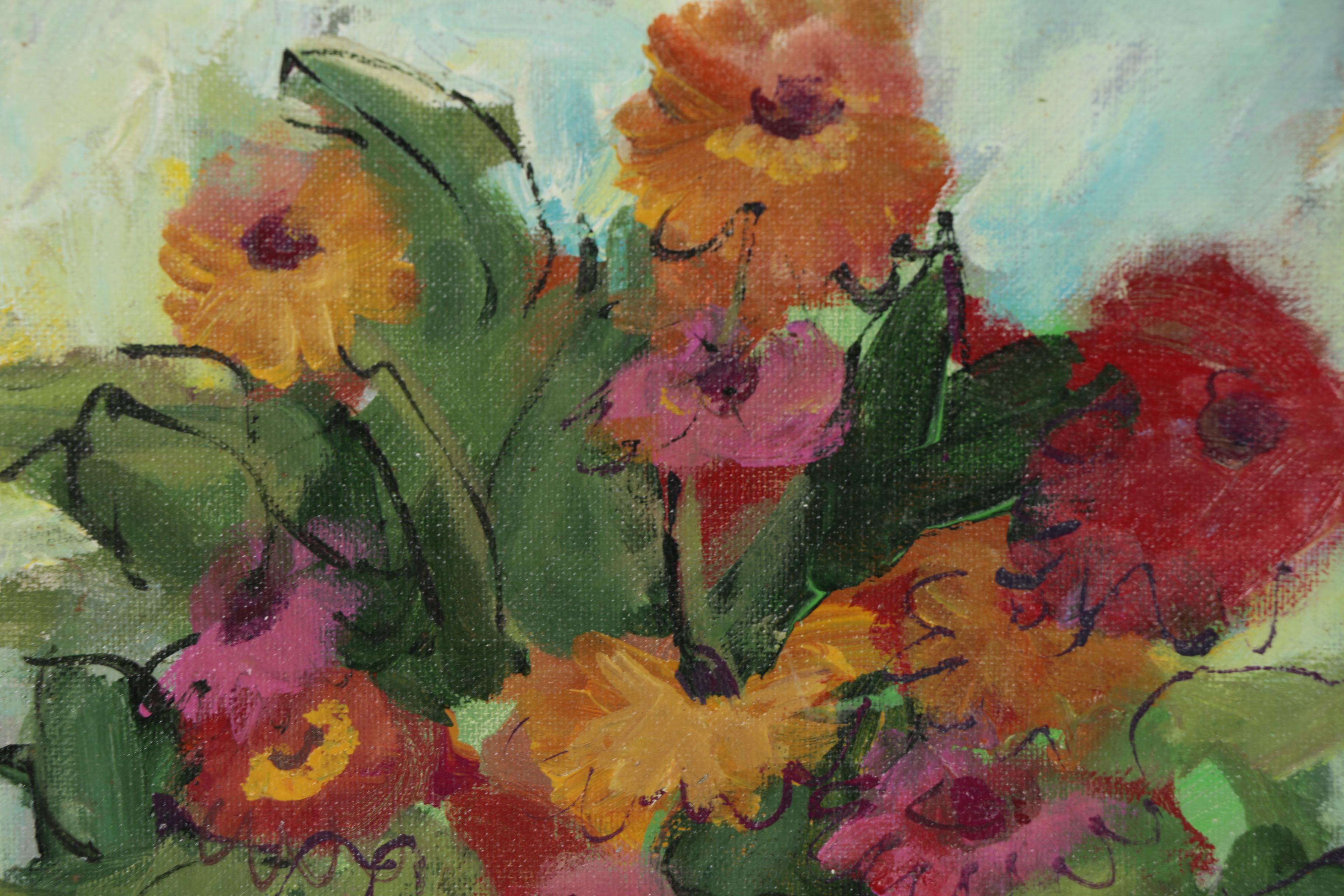 Ann Kromer Floral Still Life Oil Painting