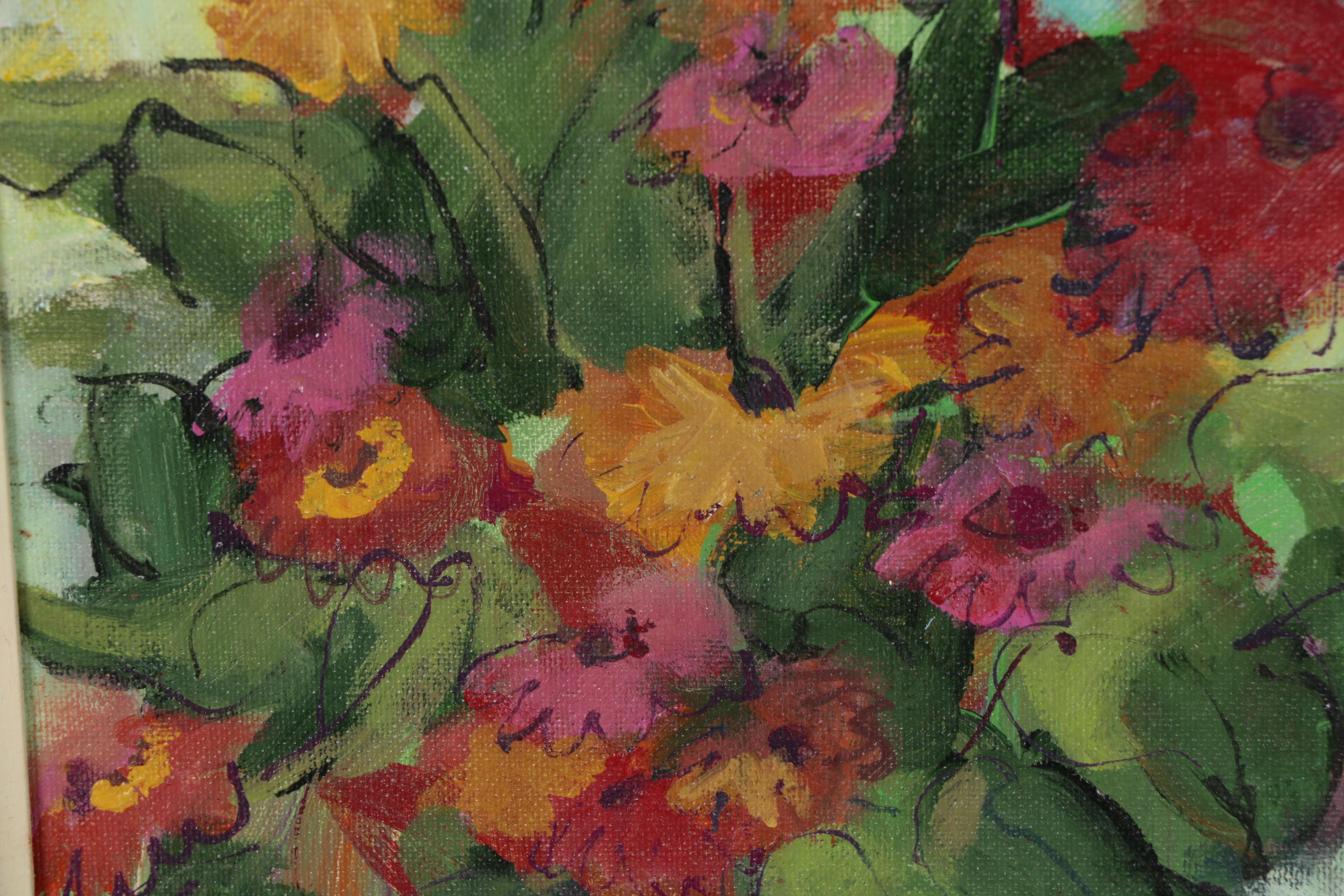 Ann Kromer Floral Still Life Oil Painting