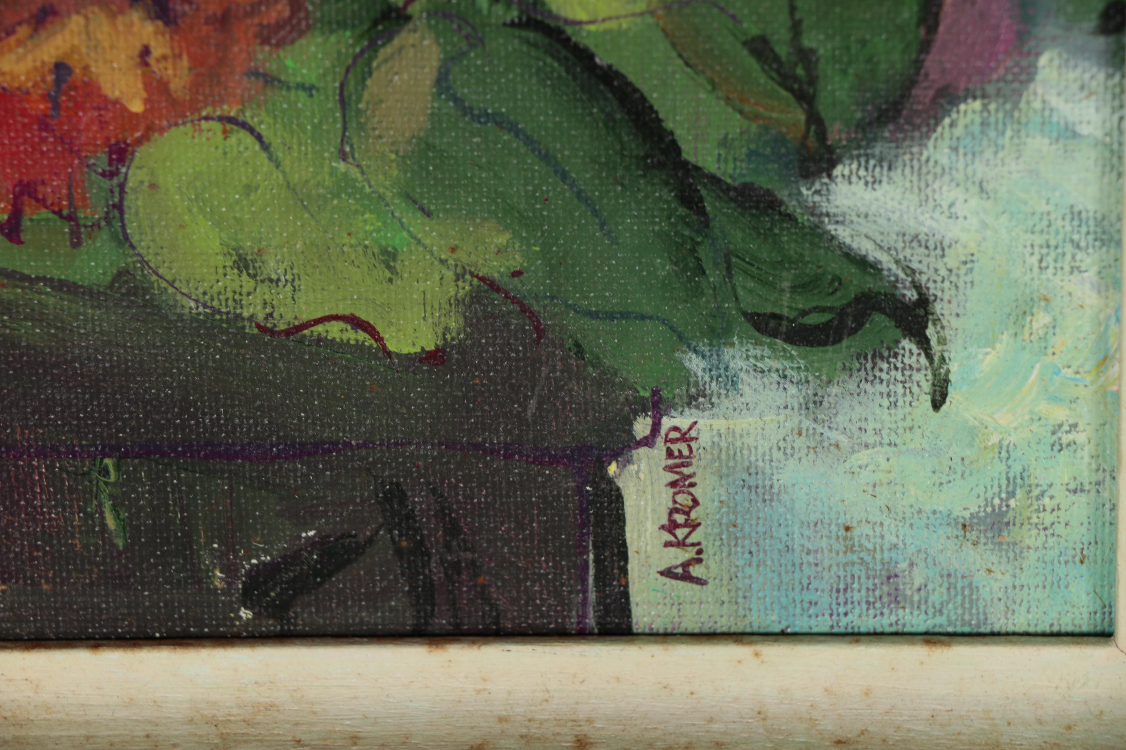 Ann Kromer Floral Still Life Oil Painting