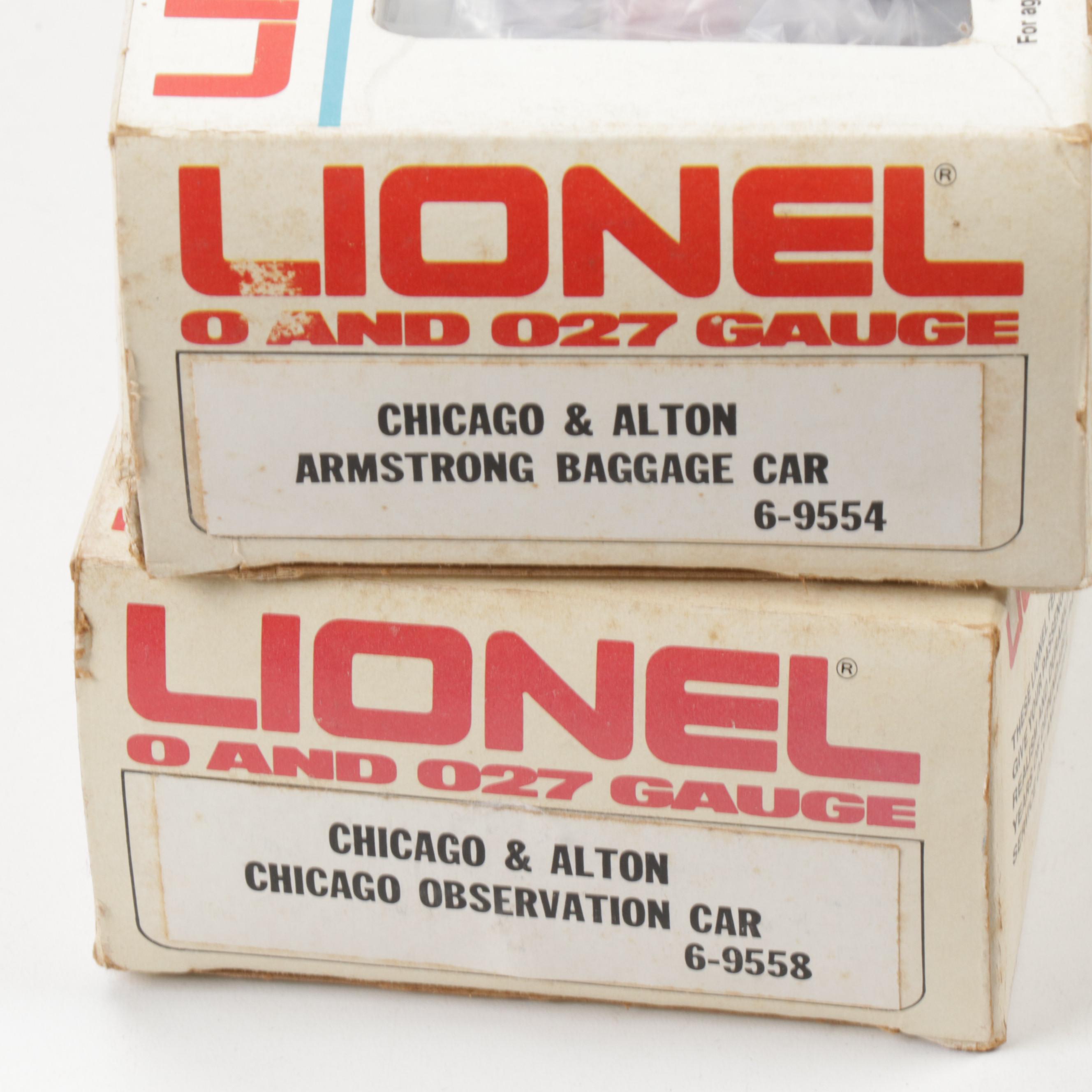 Lionel "Chicago and Alton" Steam Locomotive and Passenger Cars,1980s