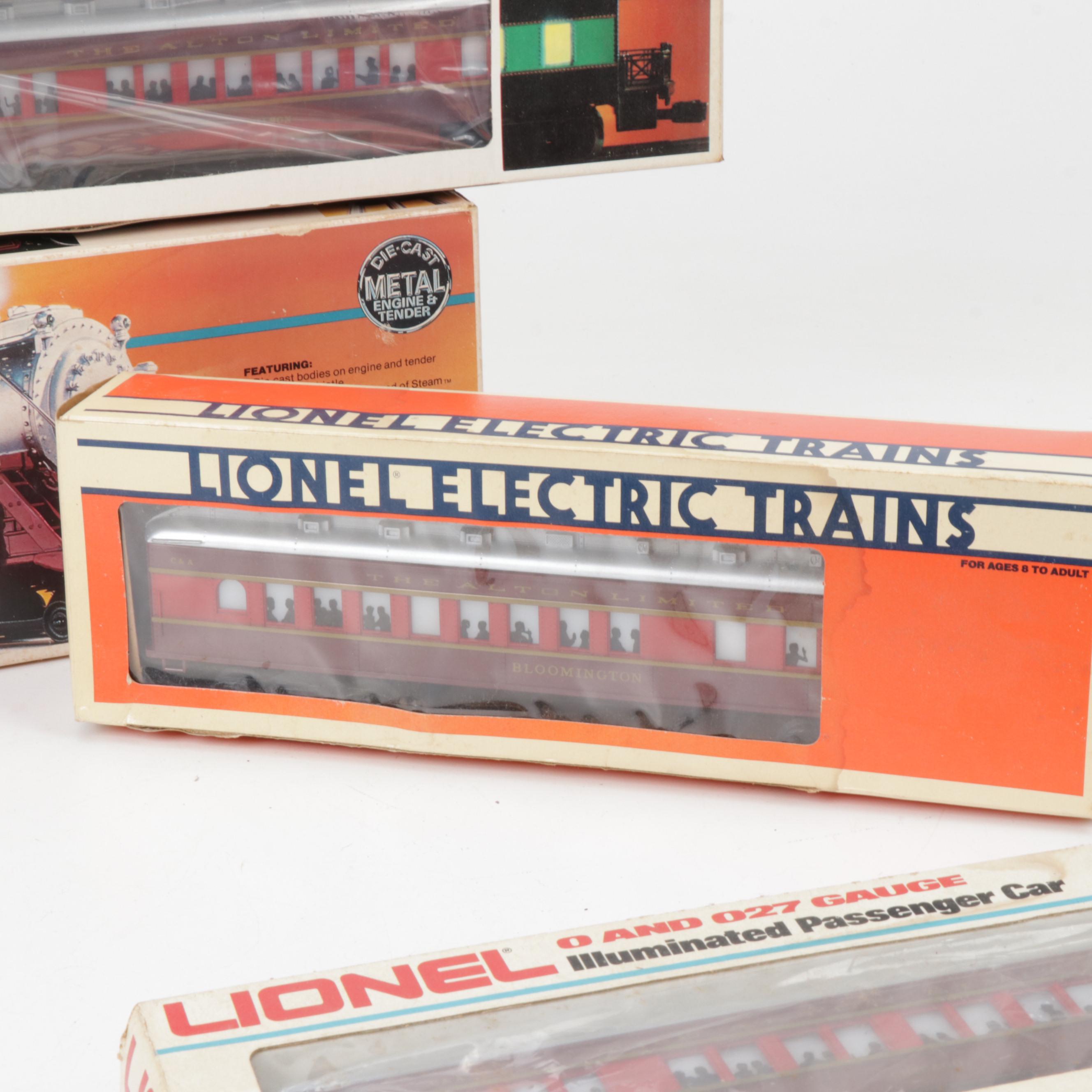 Lionel "Chicago and Alton" Steam Locomotive and Passenger Cars,1980s