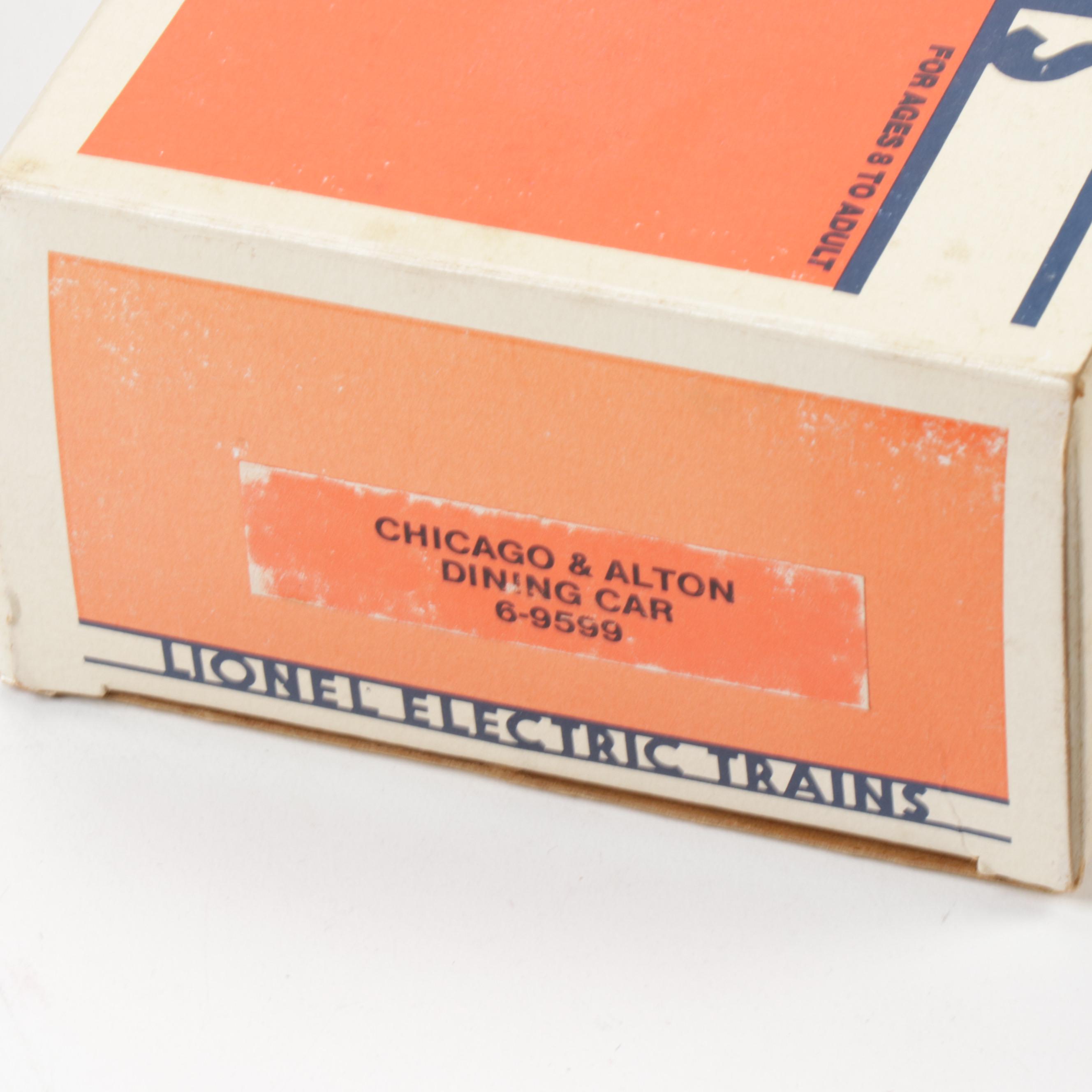 Lionel "Chicago and Alton" Steam Locomotive and Passenger Cars,1980s