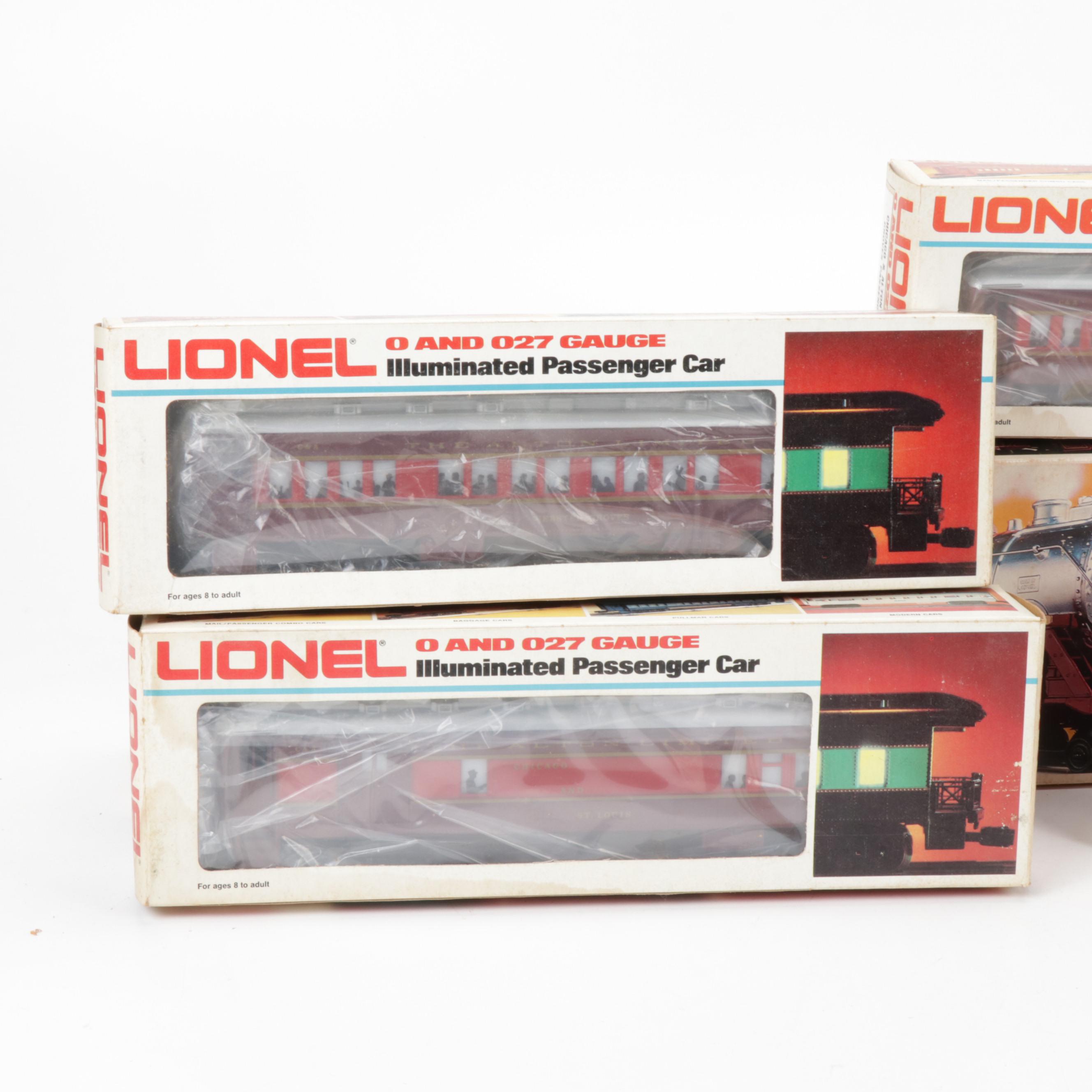Lionel "Chicago and Alton" Steam Locomotive and Passenger Cars,1980s