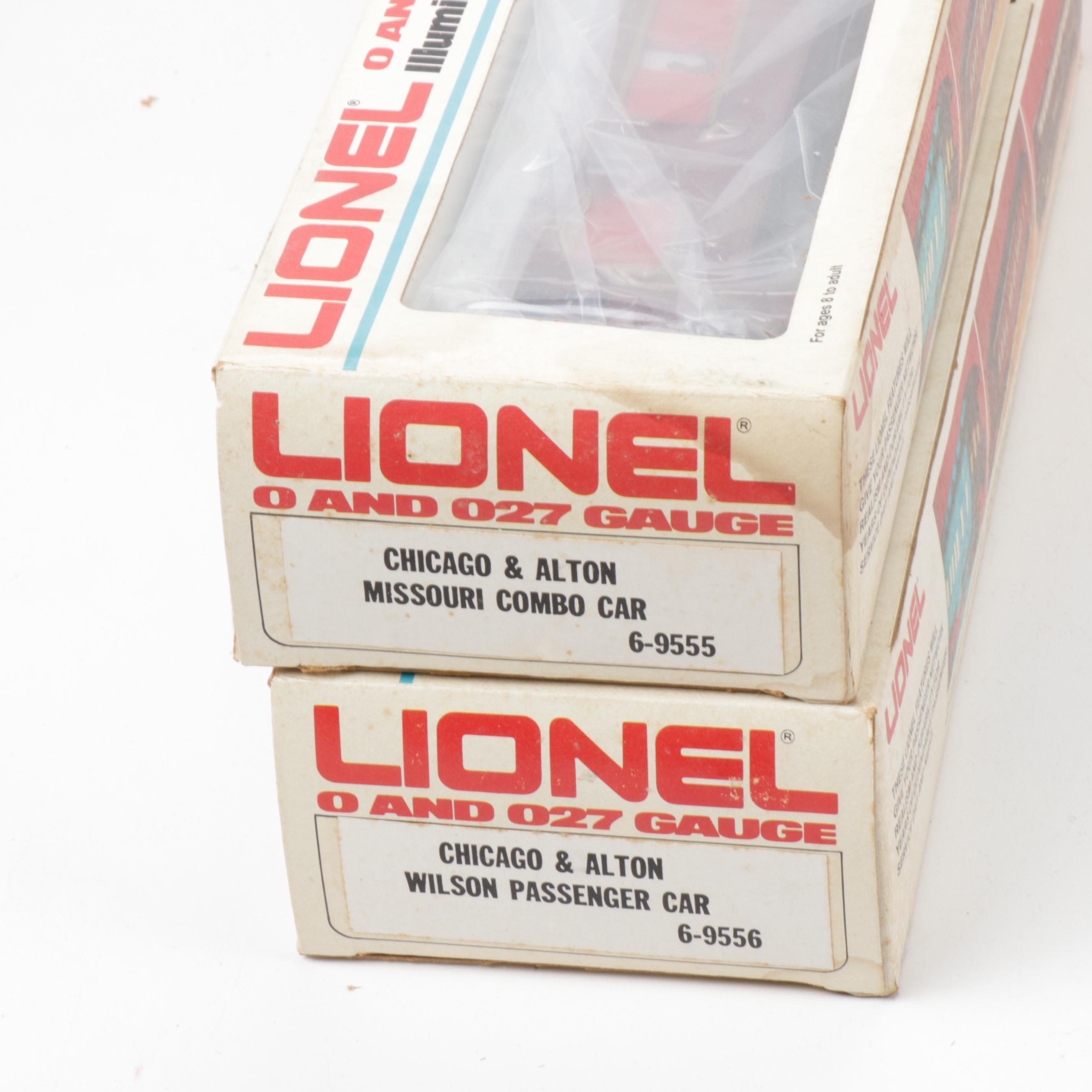 Lionel "Chicago and Alton" Steam Locomotive and Passenger Cars,1980s
