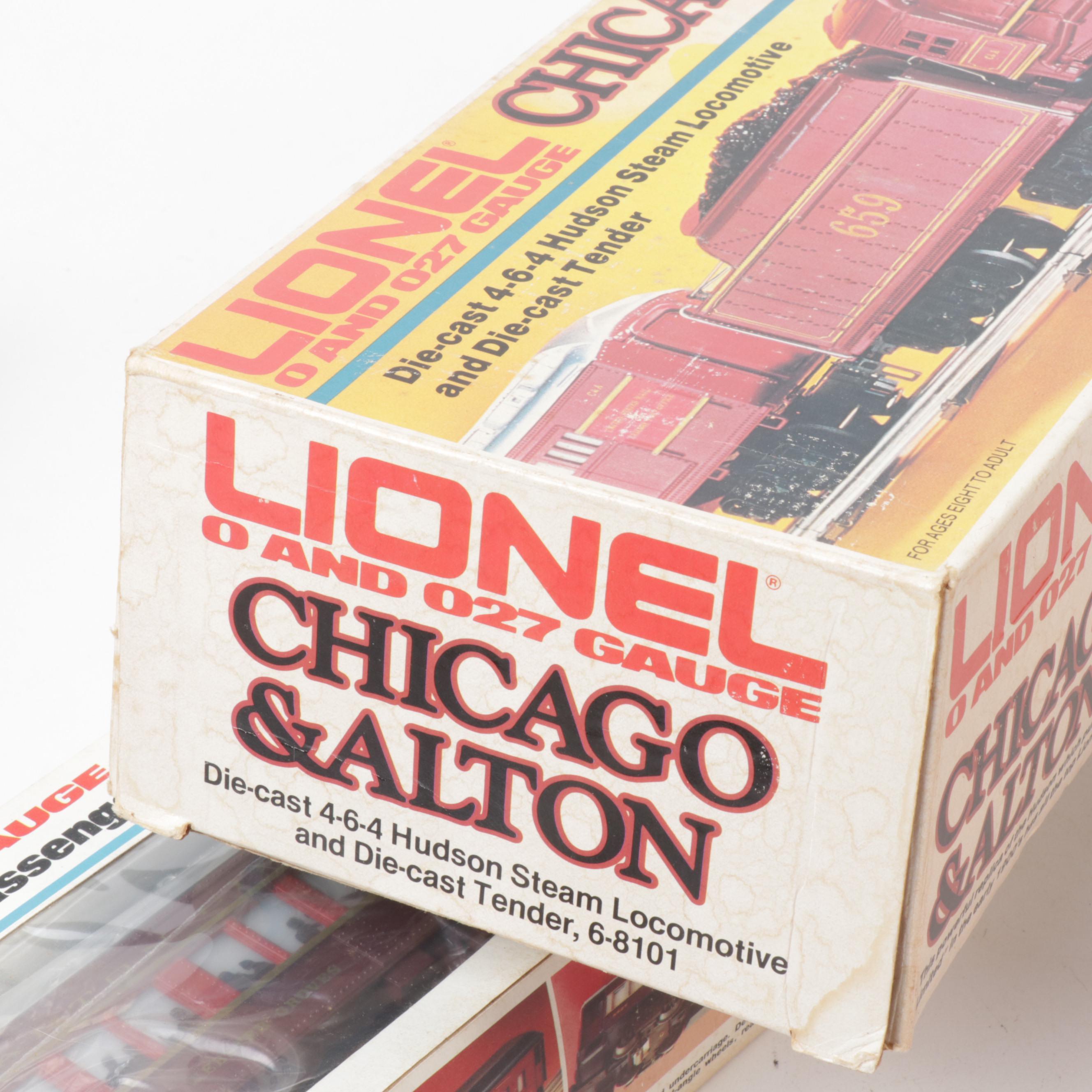 Lionel "Chicago and Alton" Steam Locomotive and Passenger Cars,1980s